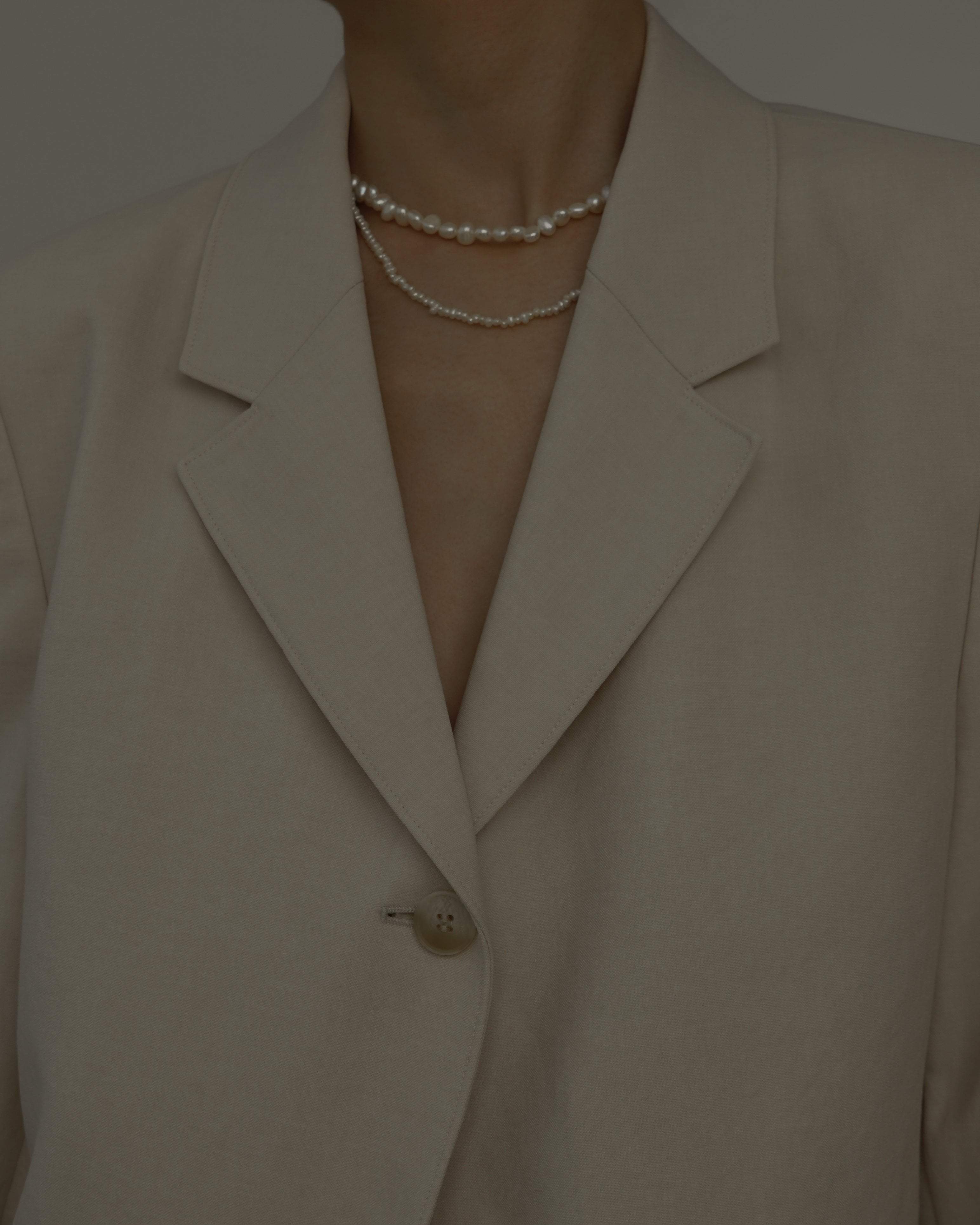 MYJN Necklaces Fresh Water Pearl / Stainless Steel Maya Tiny Pearl Necklace