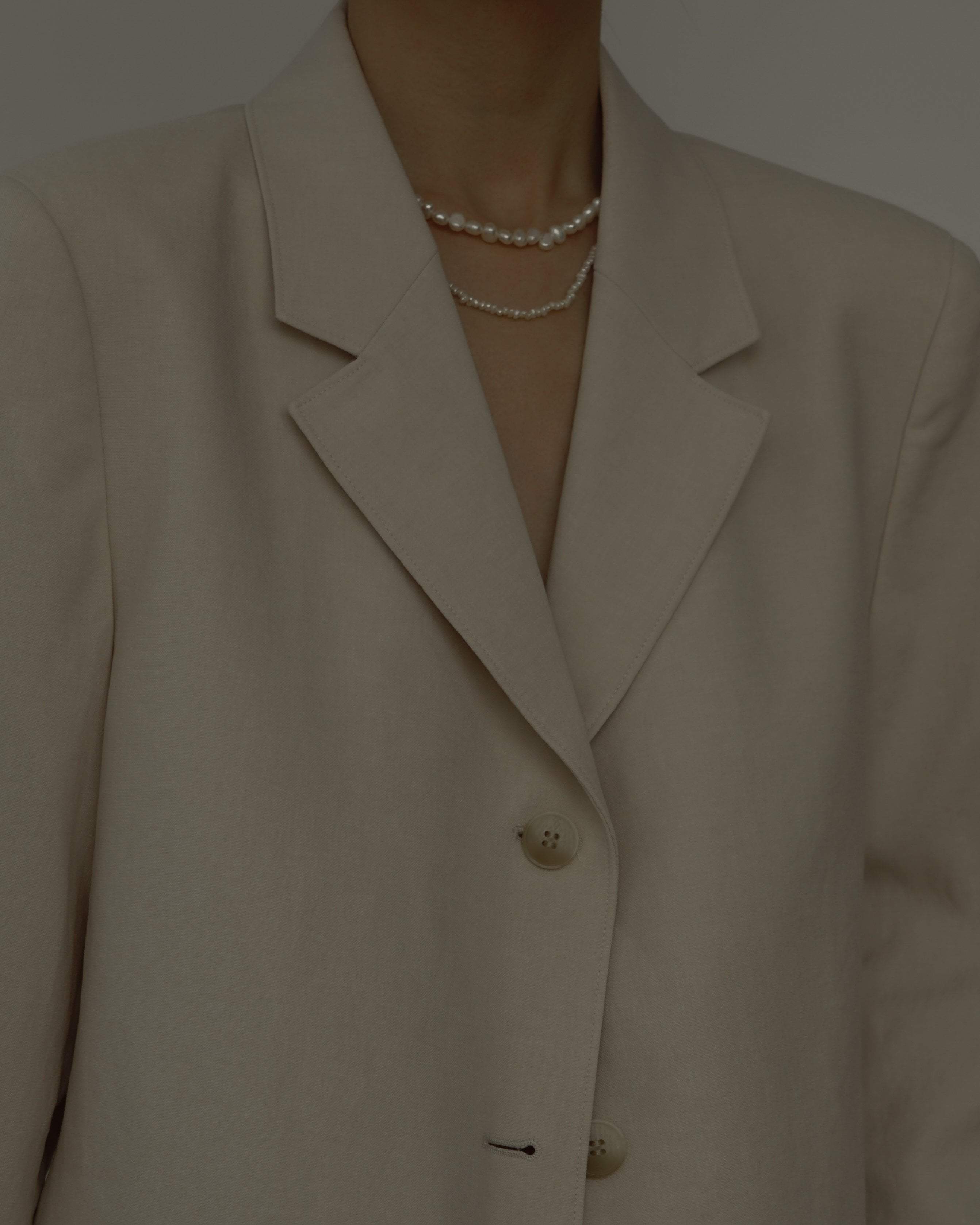 MYJN Necklaces Fresh Water Pearl / Stainless Steel Maya Tiny Pearl Necklace