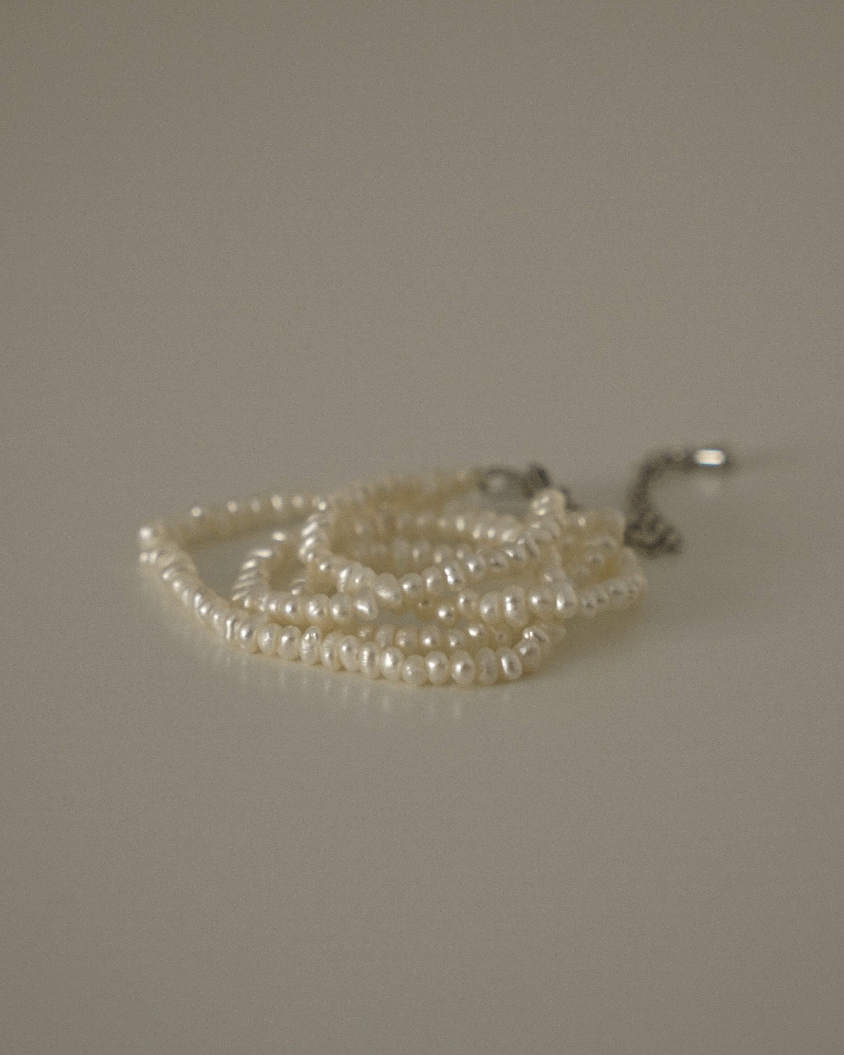 MYJN Necklaces Fresh Water Pearl / Stainless Steel Maya Tiny Pearl Necklace