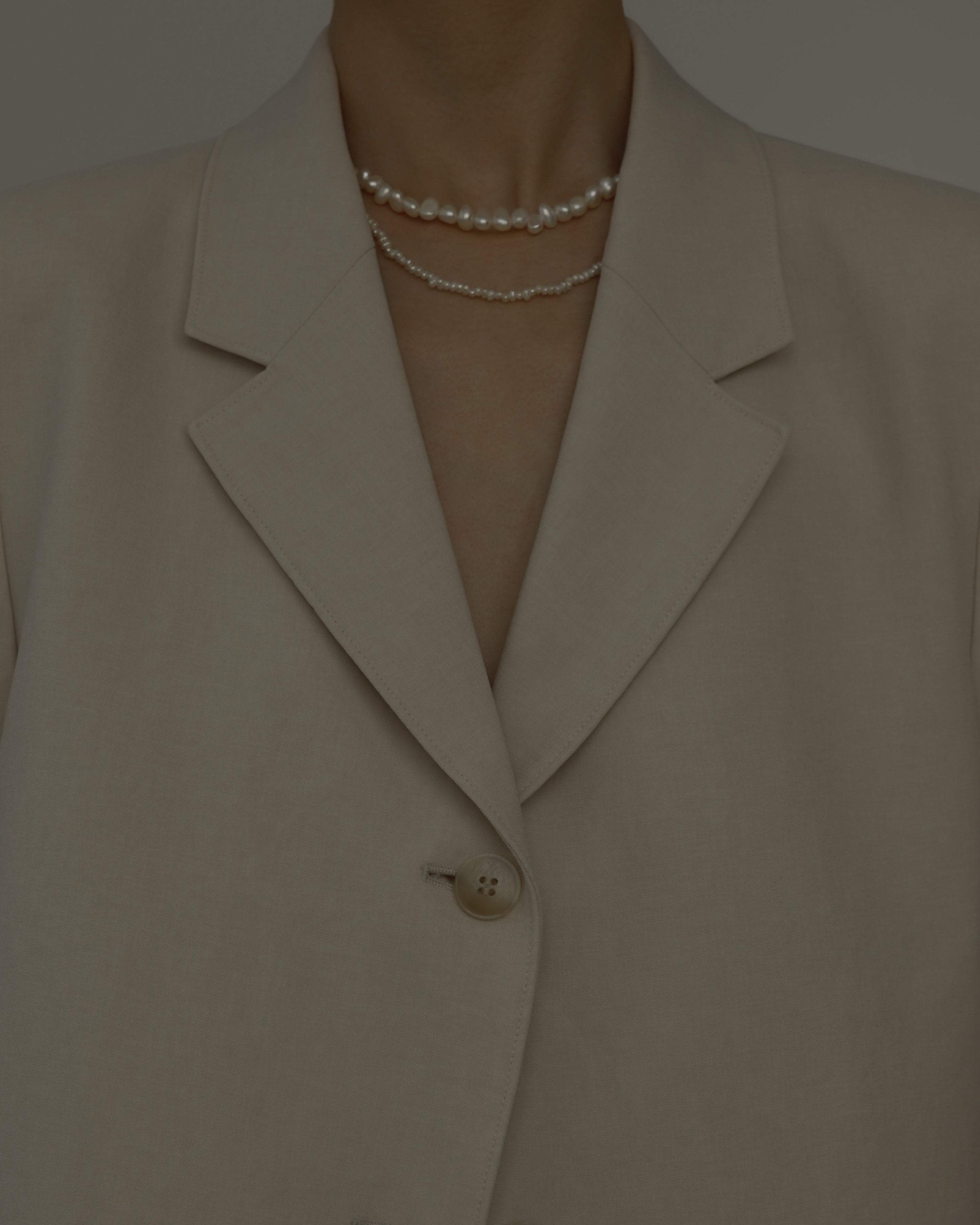 MYJN Necklaces Fresh Water Pearl / Stainless Steel Maya Tiny Pearl Necklace