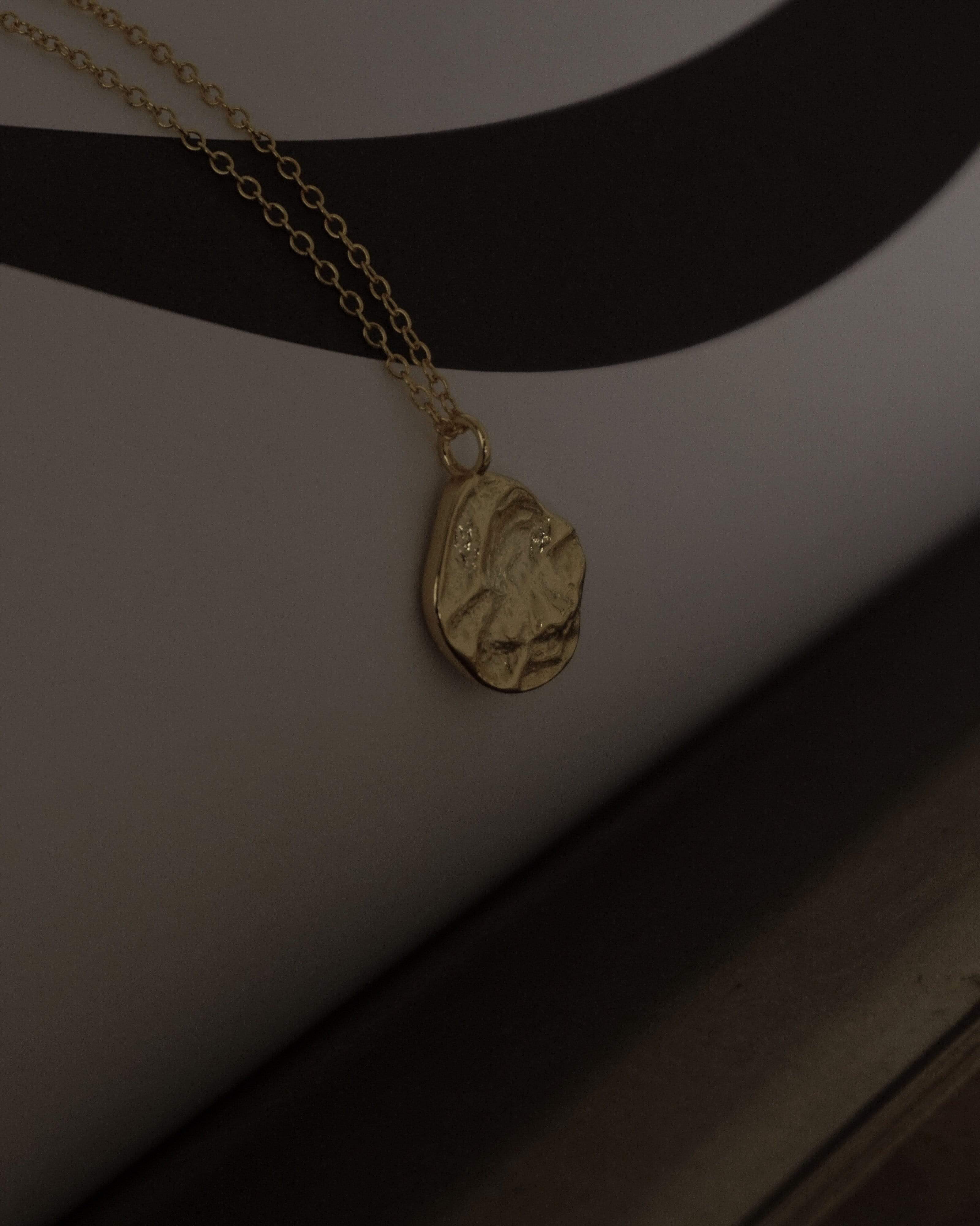 MYJN Necklaces Iola Hammered Plate Necklace
