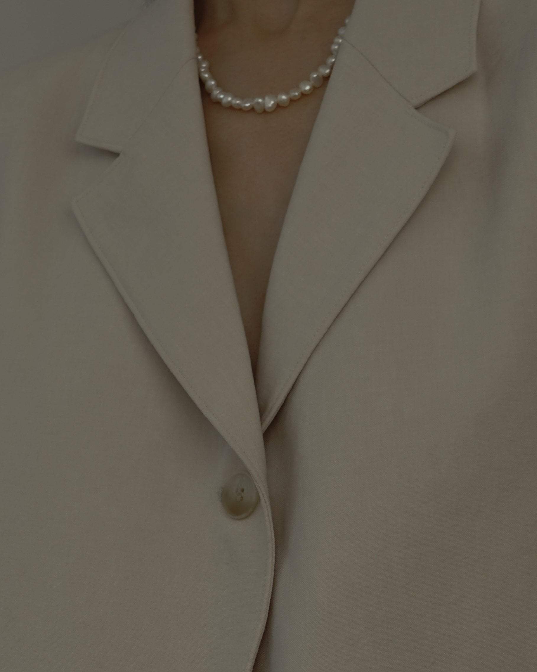 MYJN Necklaces Sterling Silver / Freshwater Pearl Lou Baroque Pearl Necklace