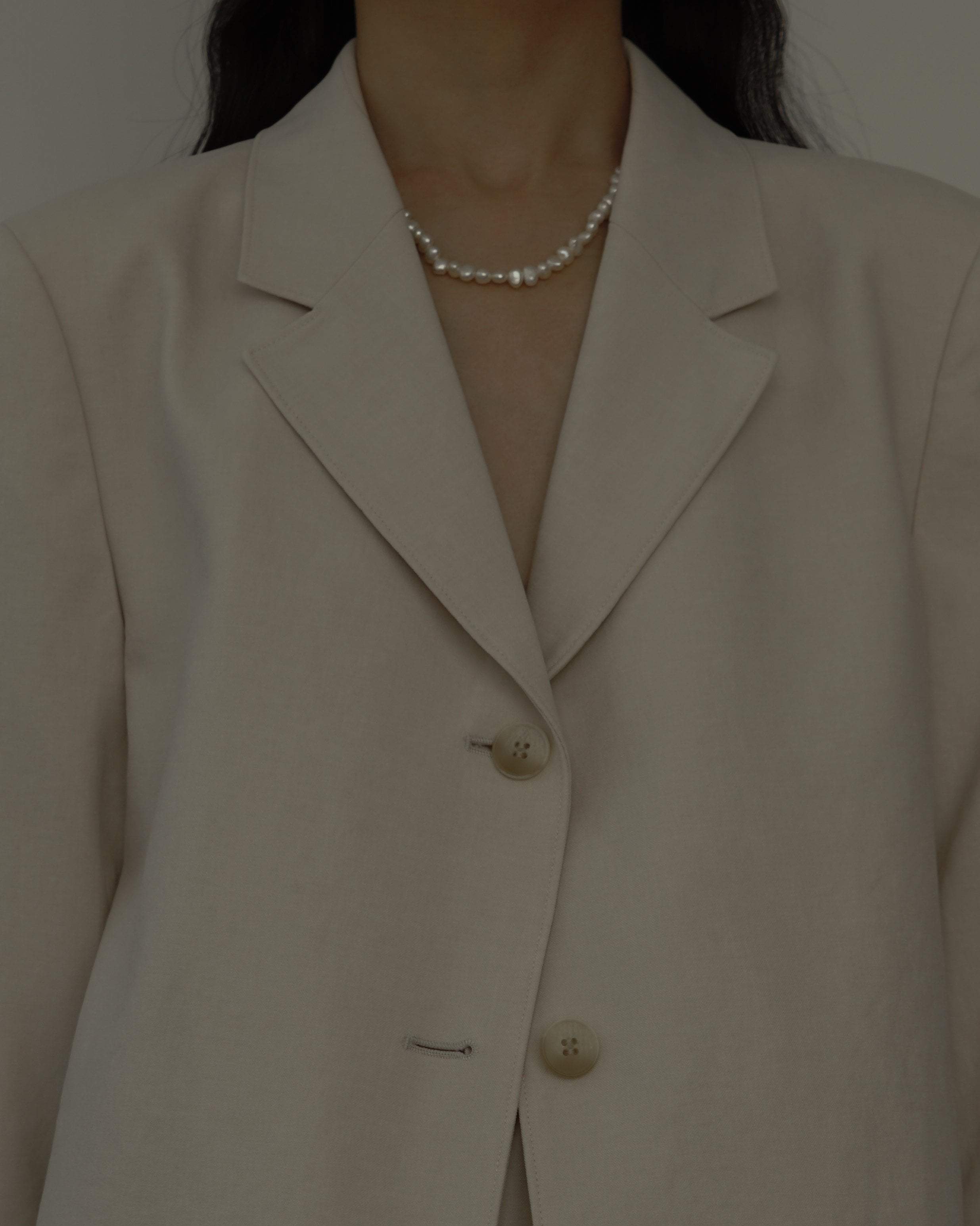 MYJN Necklaces Sterling Silver / Freshwater Pearl Lou Baroque Pearl Necklace