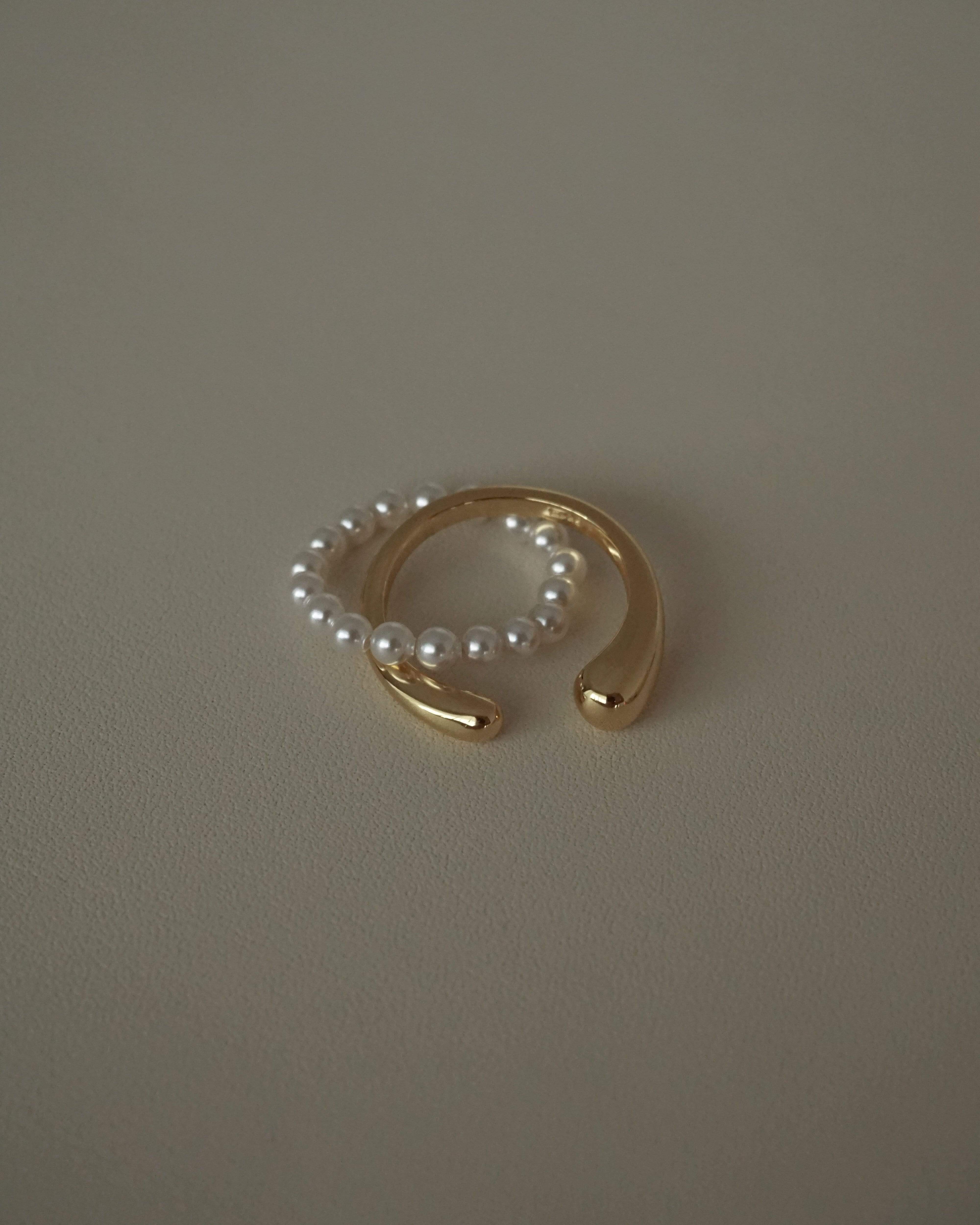 MYJN Rings Agi Fresh Water Pearls Ring