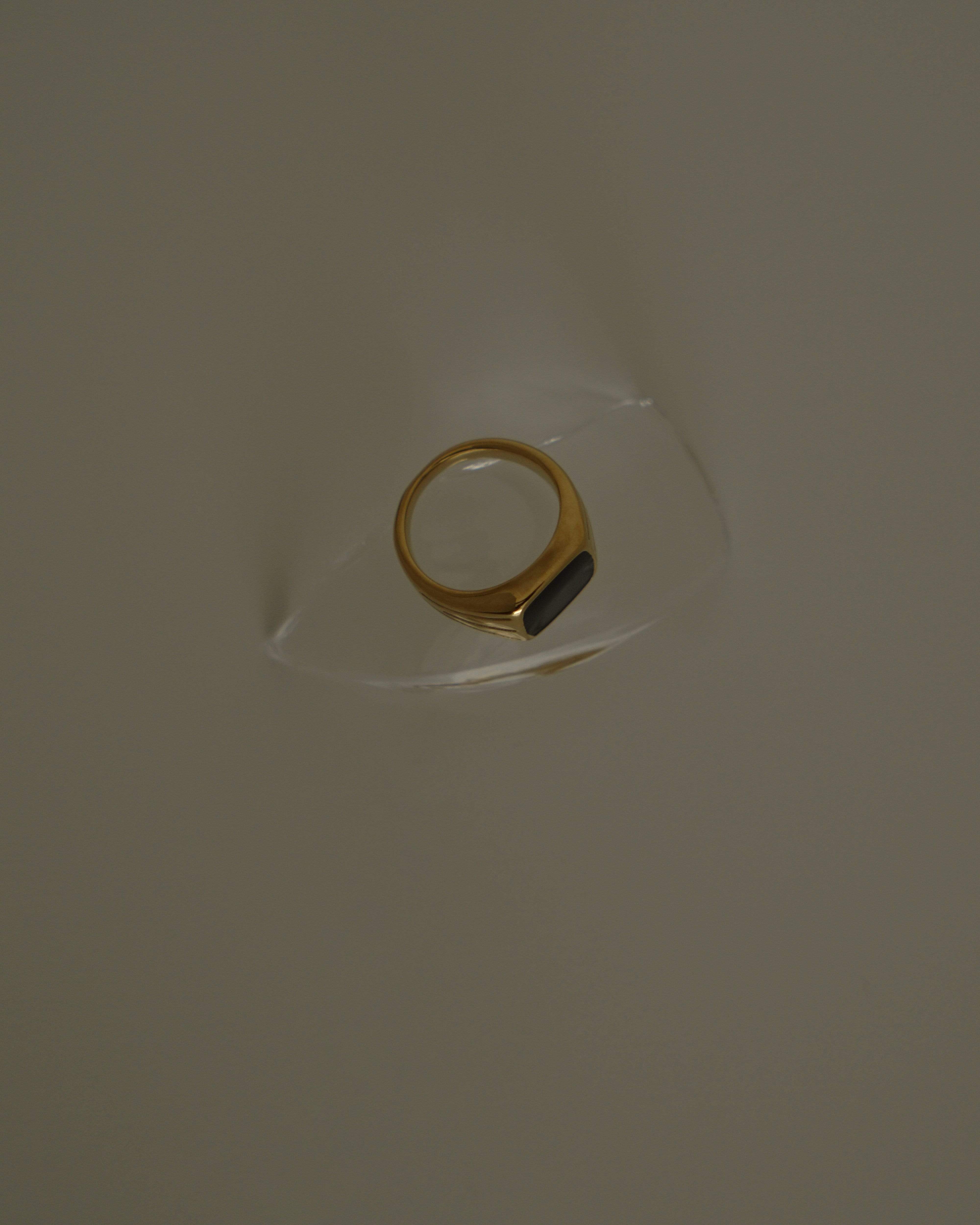 MYJN Rings Betye Black Signet Ring