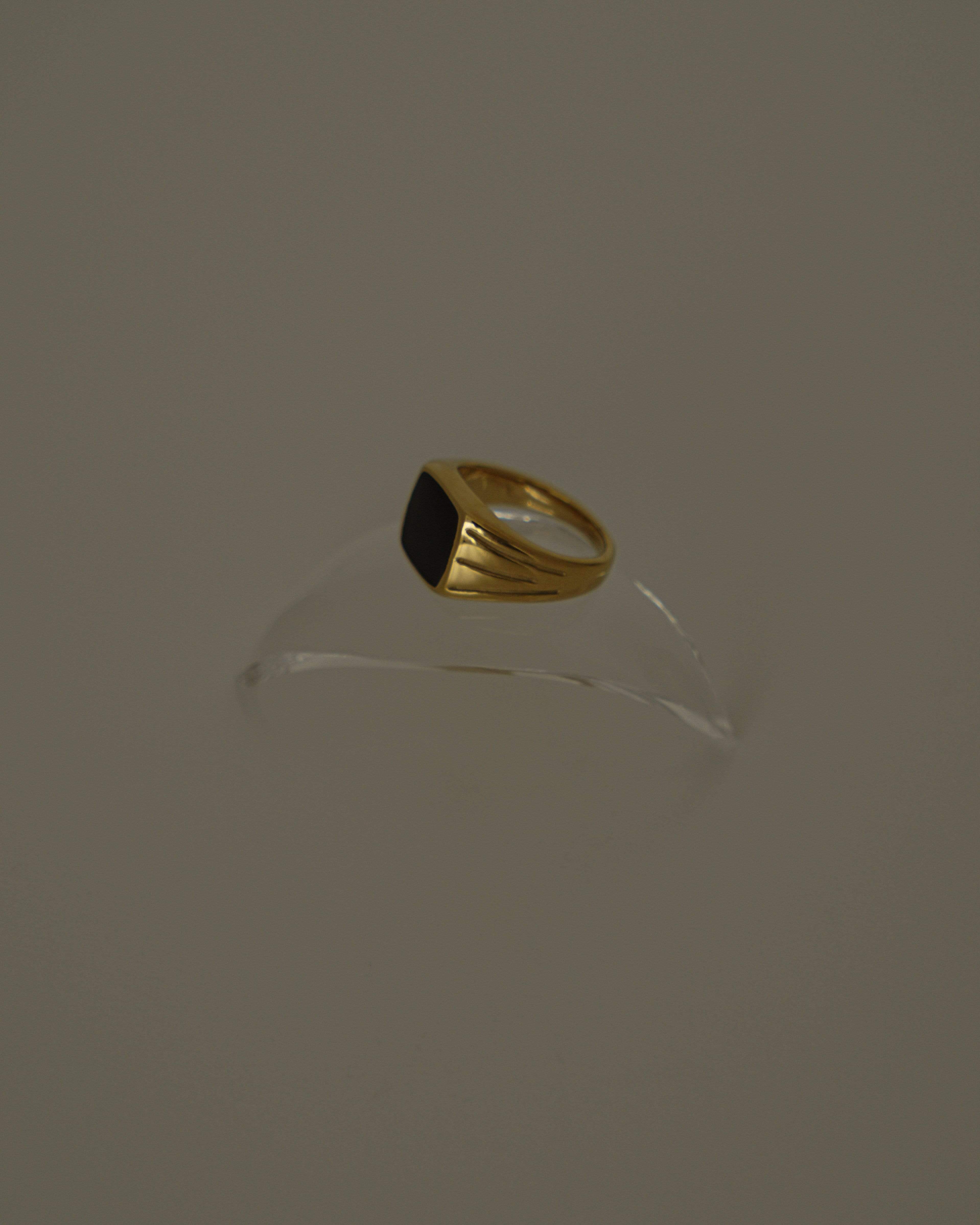MYJN Rings Betye Black Signet Ring