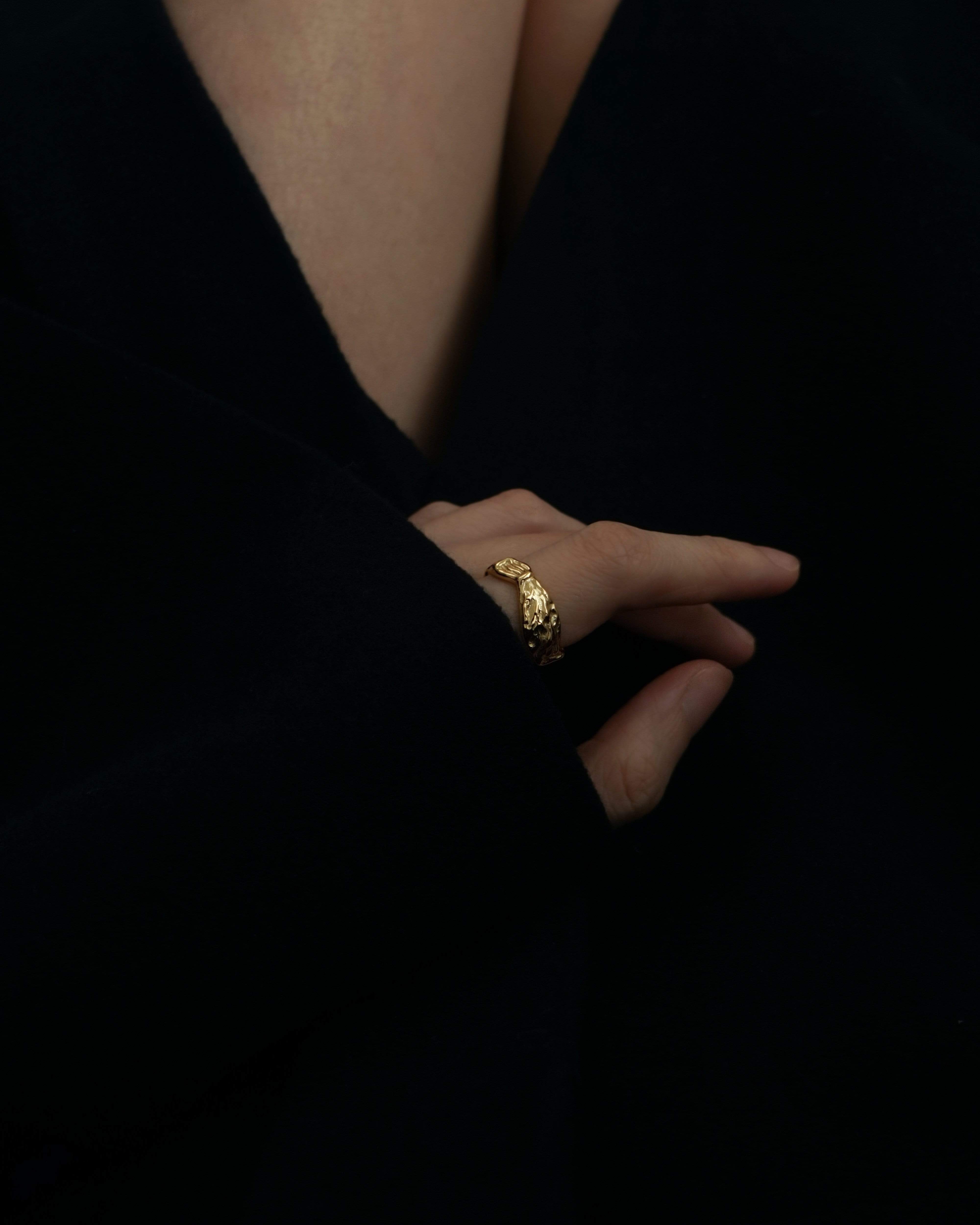 MYJN Rings Gold Vermeil Luisa Bold Band Ring