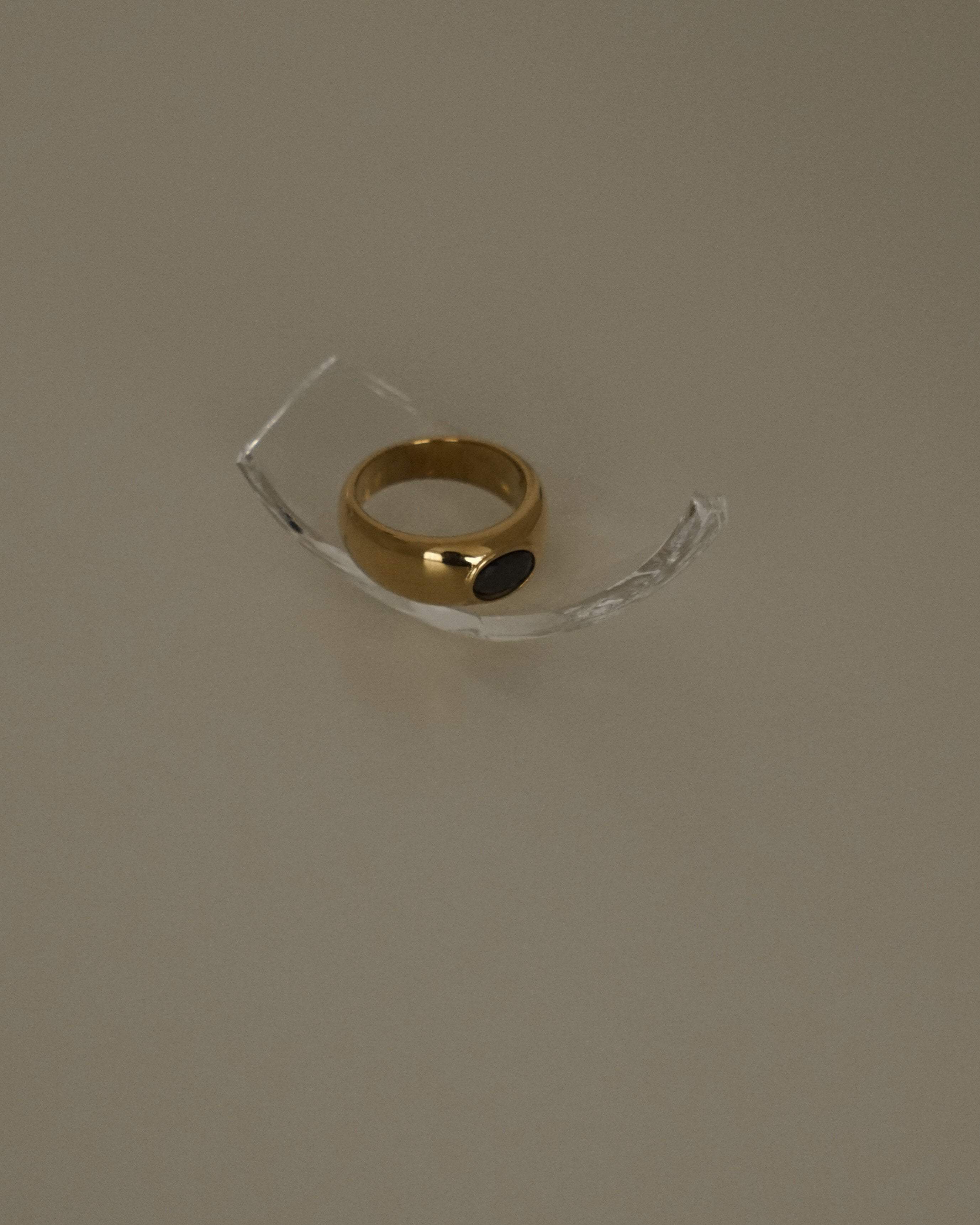 MYJN Rings Nadja Black Diamond Dome Ring