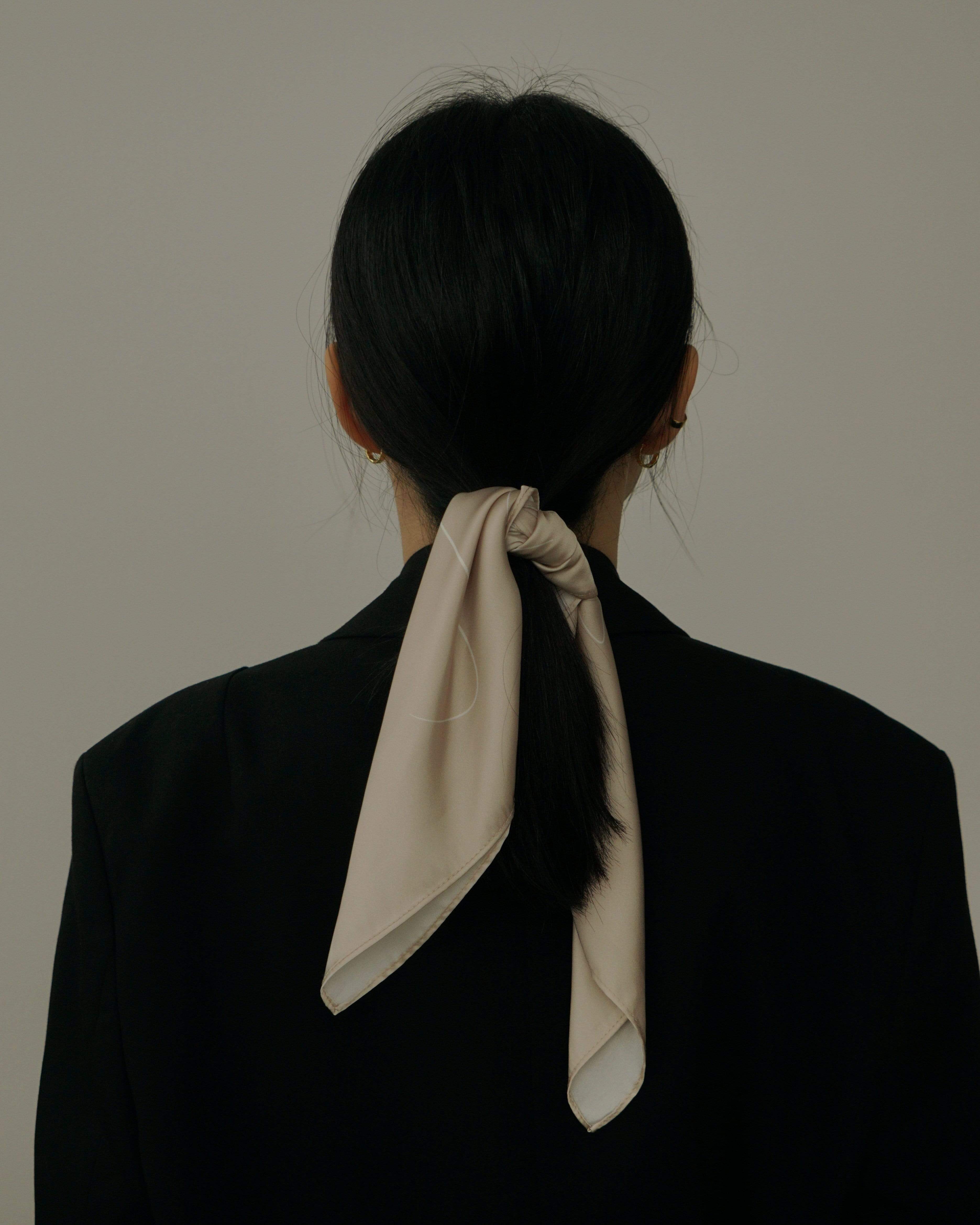 MYJN Scarf Cream Silk Scarf