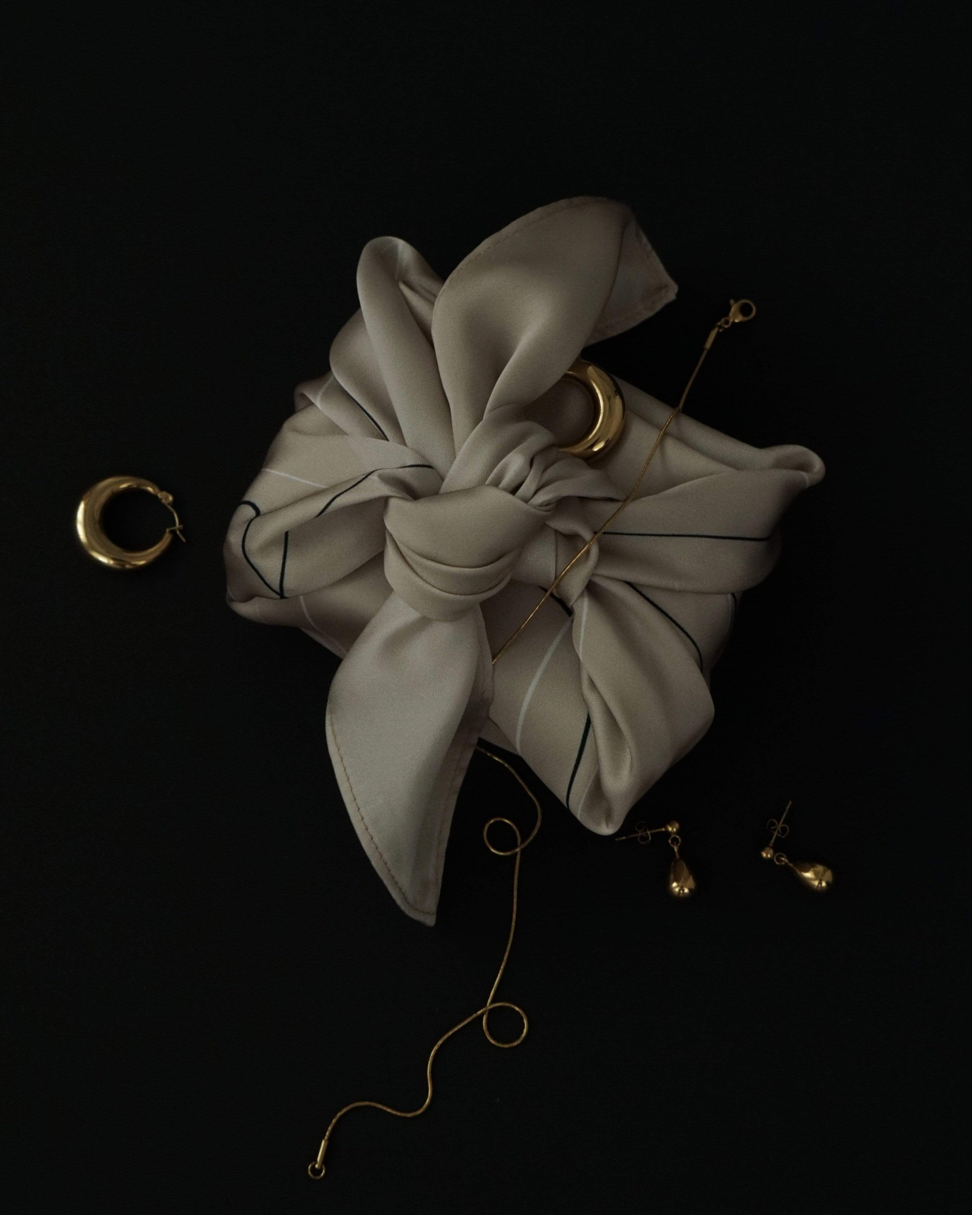 MYJN Scarf Cream Silk Scarf