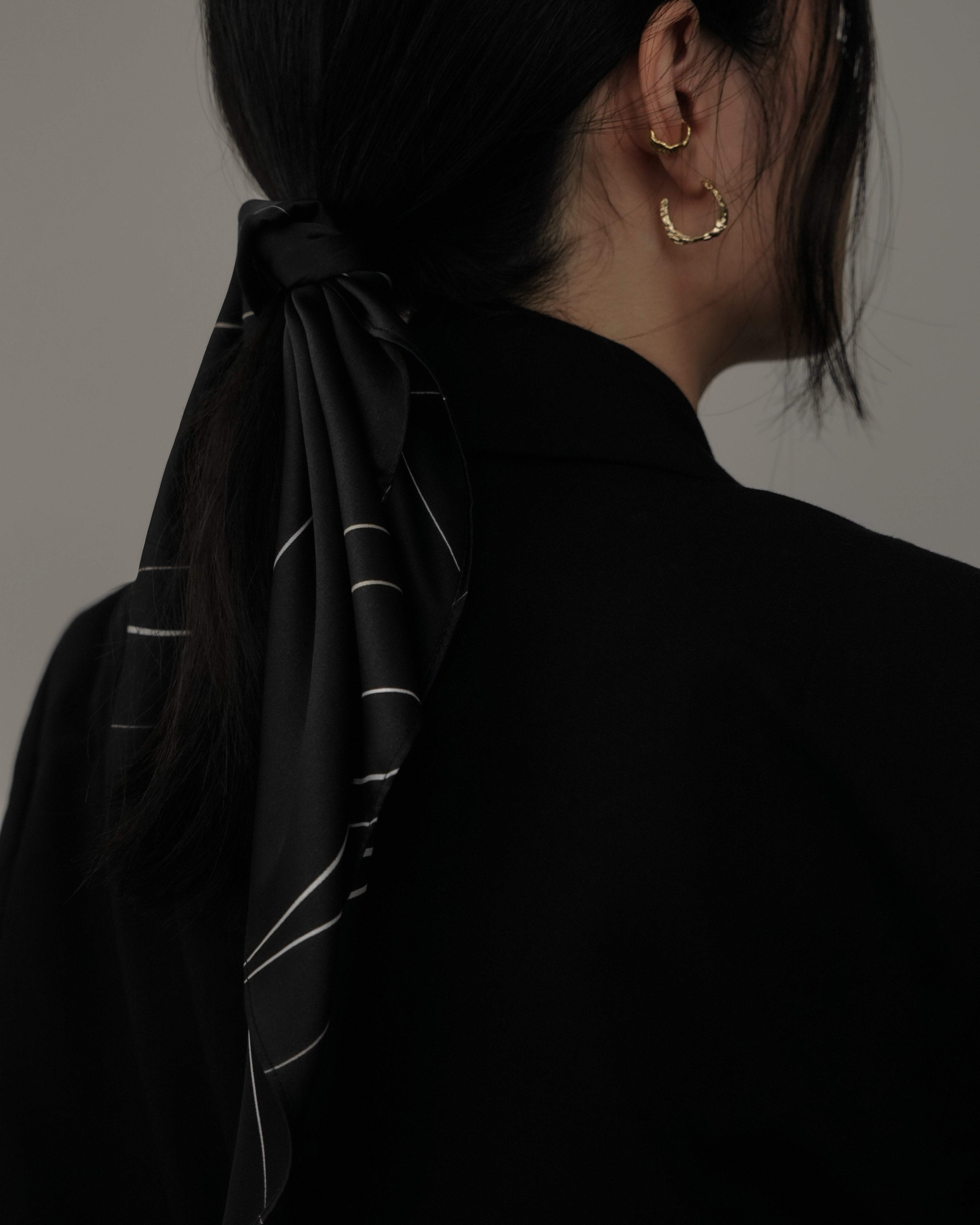 MYJN Scarf Midnight Silk Scarf