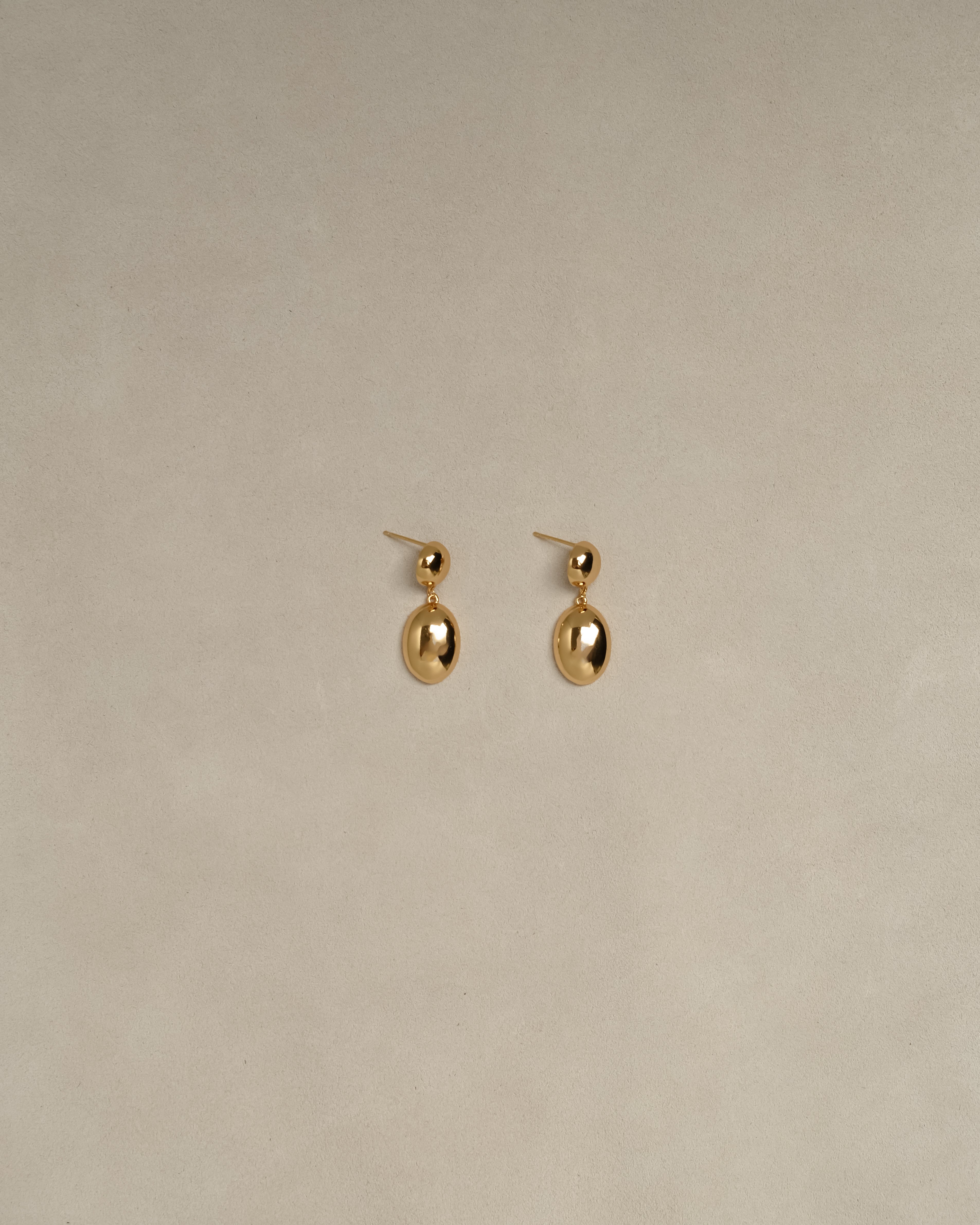 Roldán Dome Egg Dangle Stud Earrings