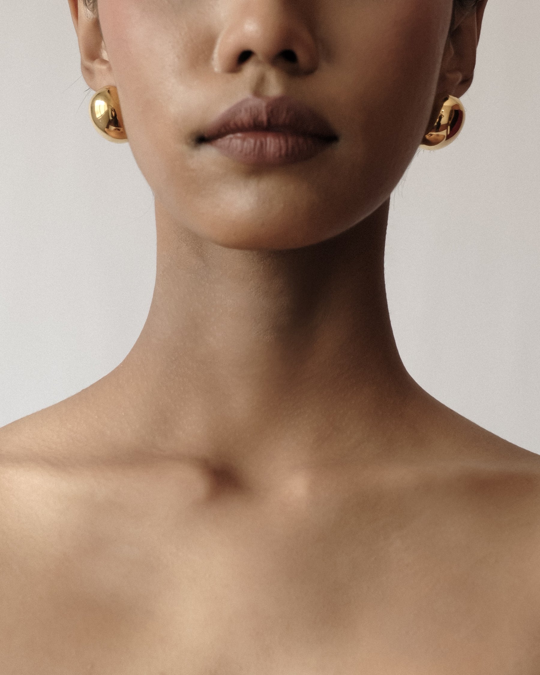 Greta Bold Dome Stud Earrings