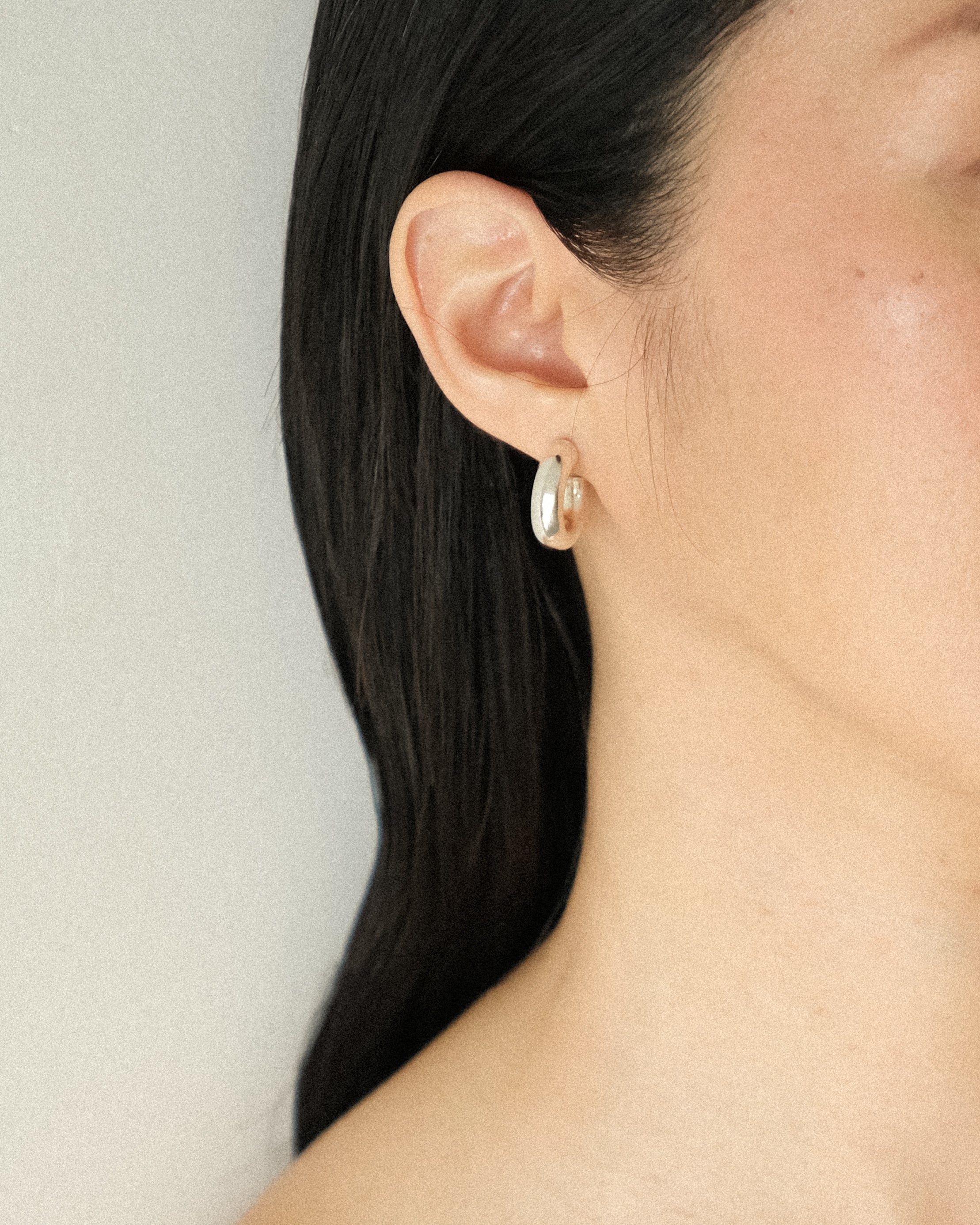 Classic Round Hoop Stud Earrings