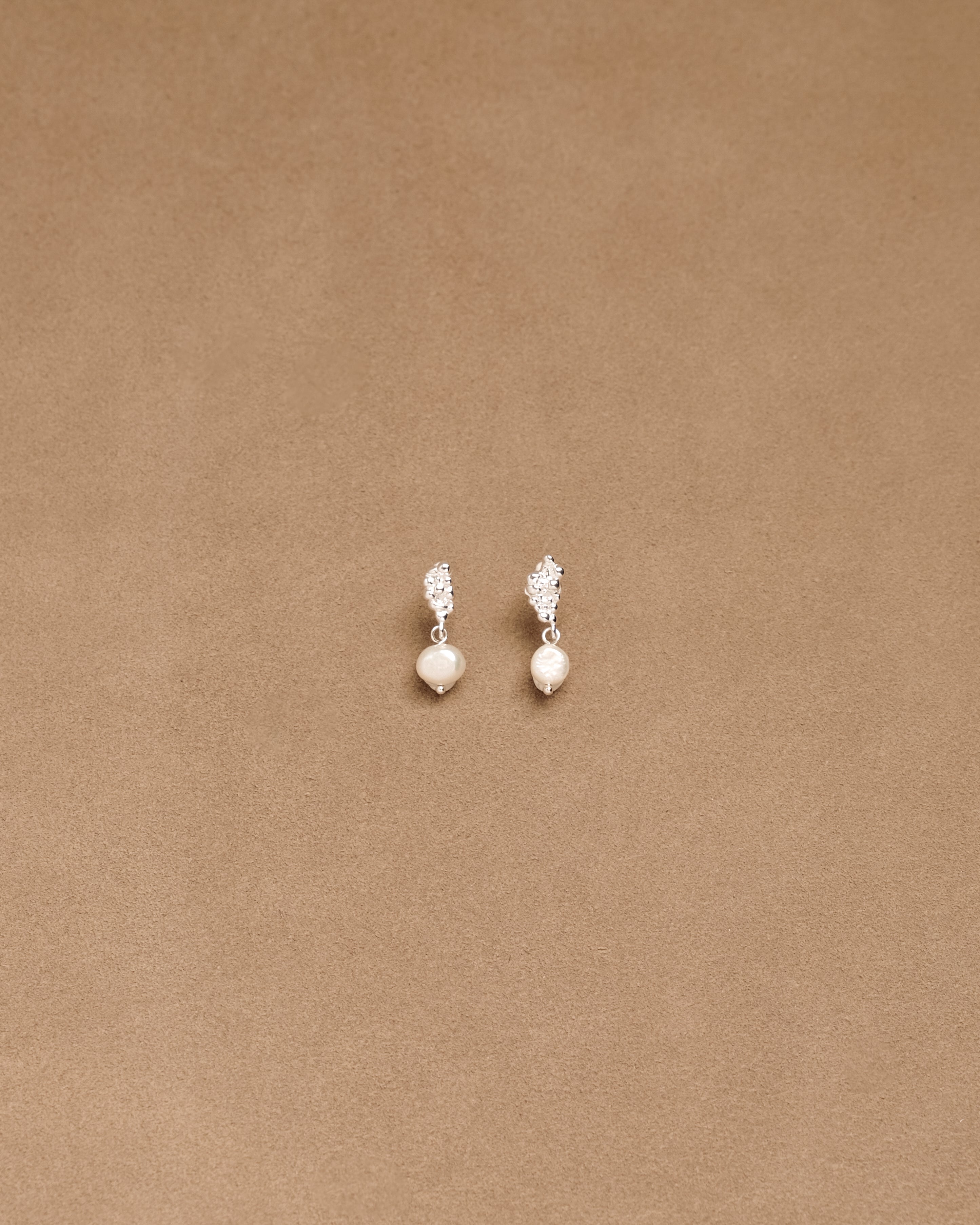 Zaia Irregular Grape Fresh Water Pearl Stud Earrings