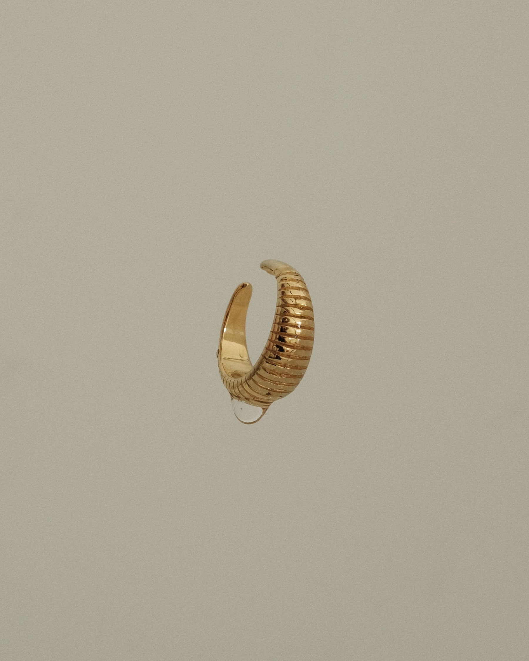 Maeva Ridged Croissant Dome Ring