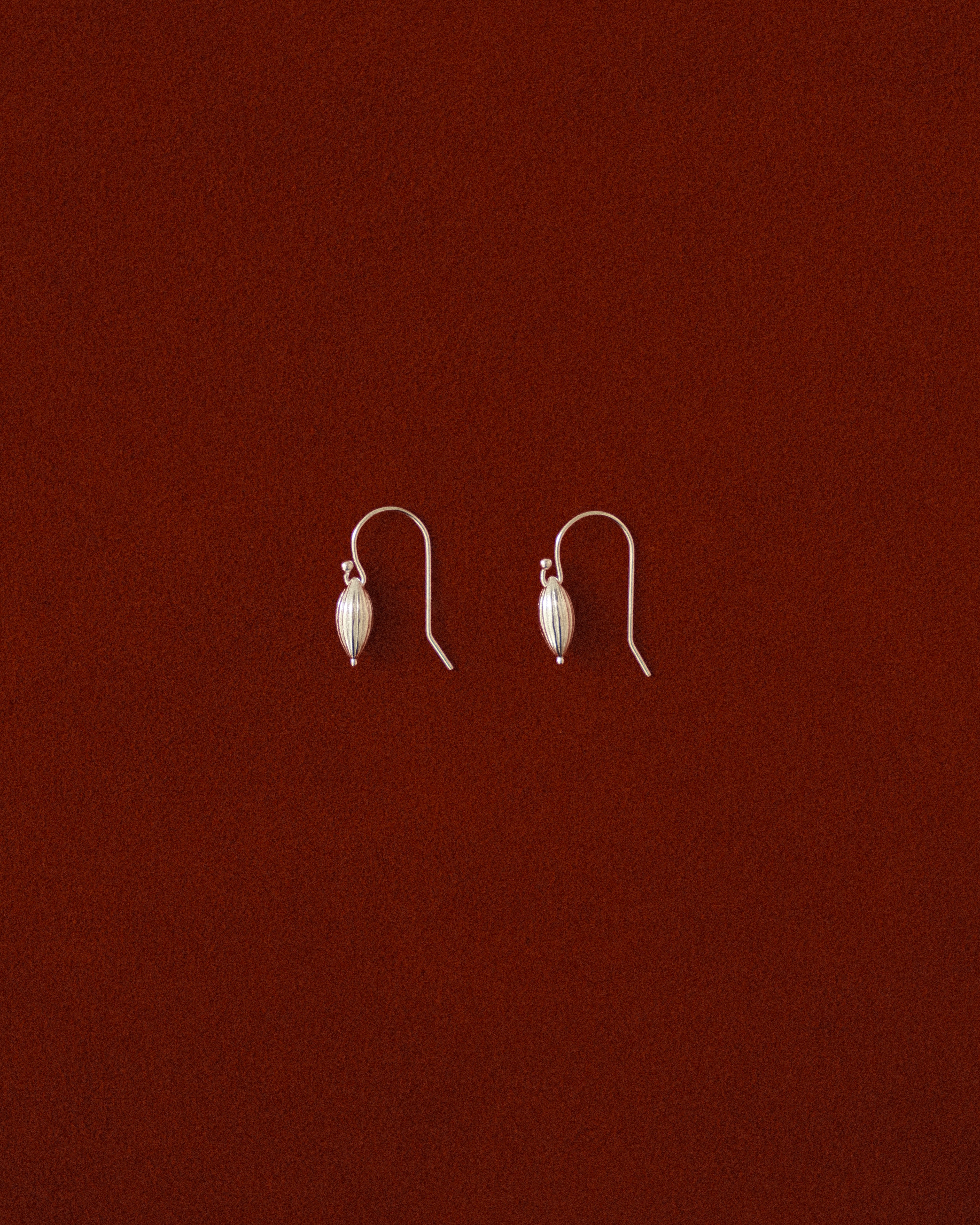 Agni Ribbed Ball Dangle Earrings