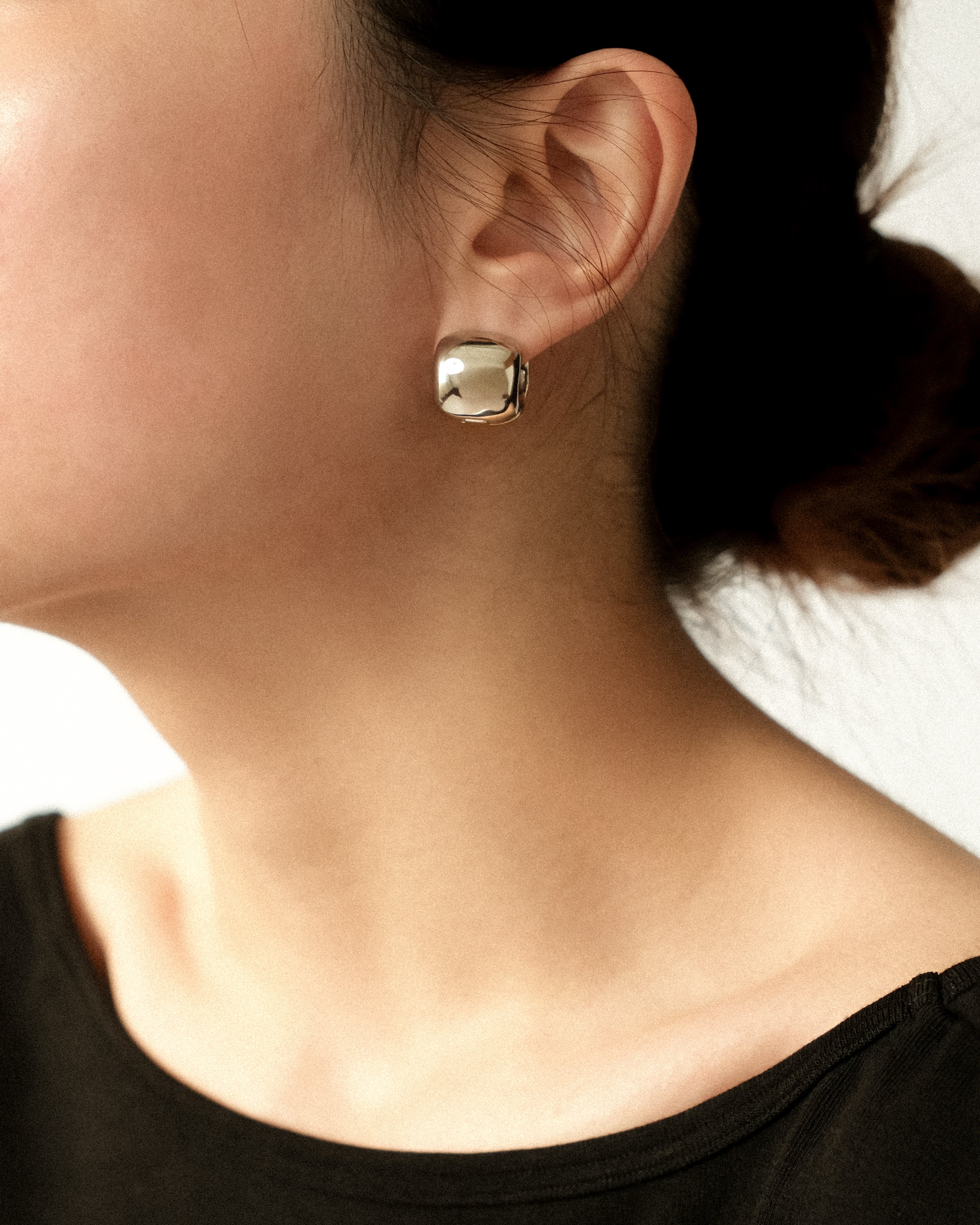 Bold Emora Cigar Hoop Earrings