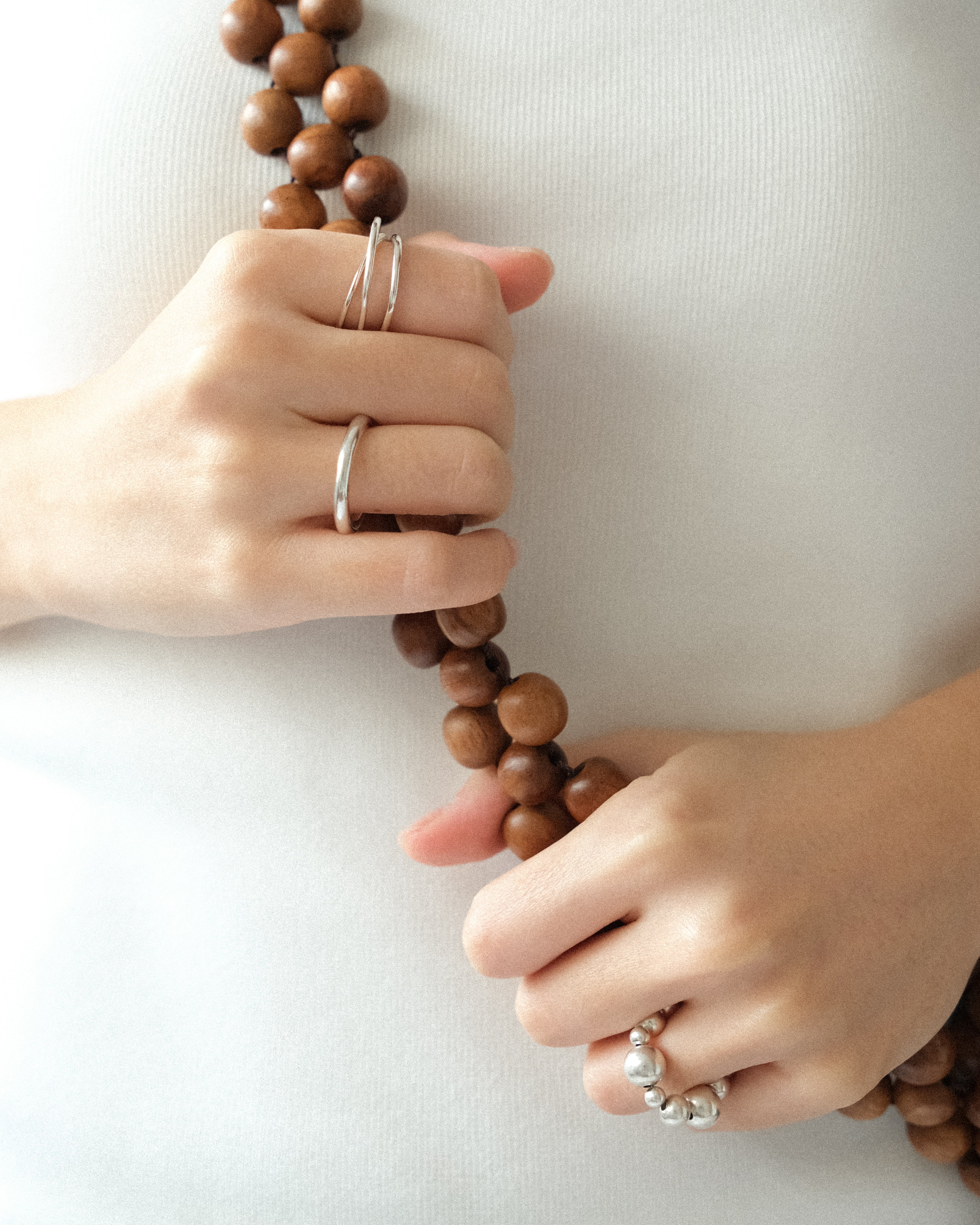 Reya Trio Crossed Band Ring