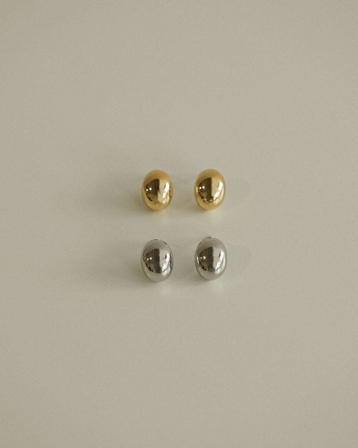 Laila Dome Egg Stud Earrings