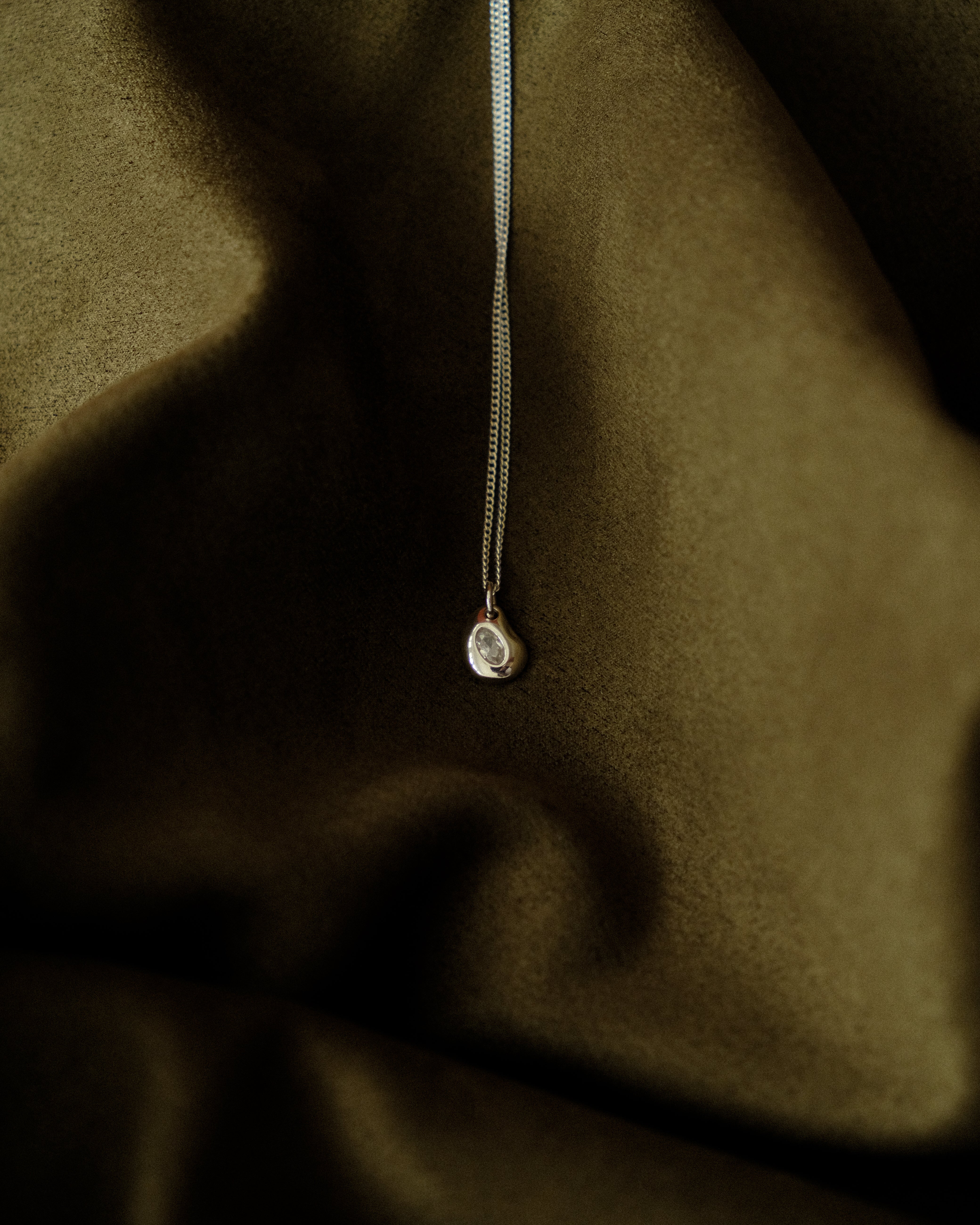 Reia Bean Diamond Pendant Necklace