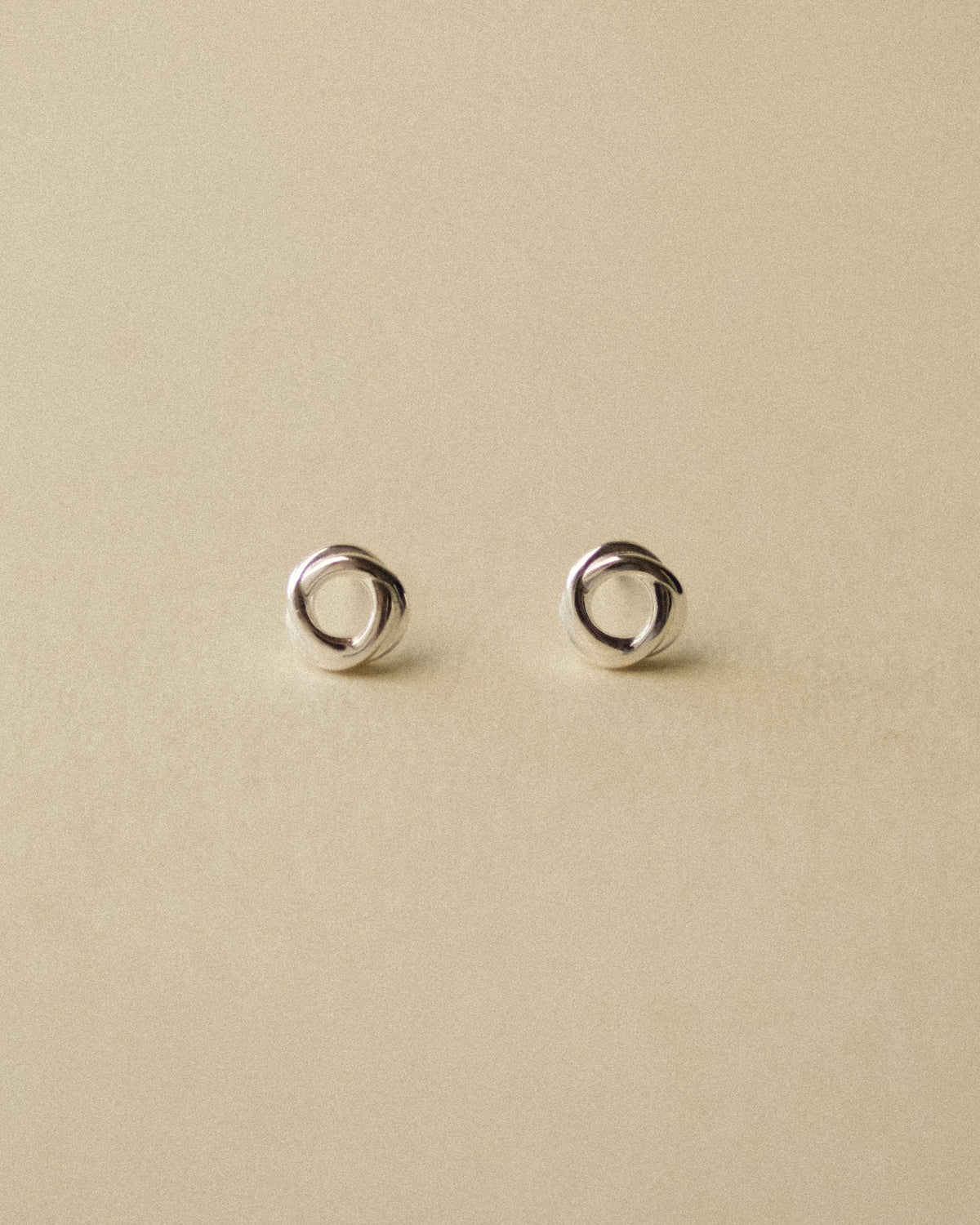 Boullée Tiny Round Intertwined Stud Earrings
