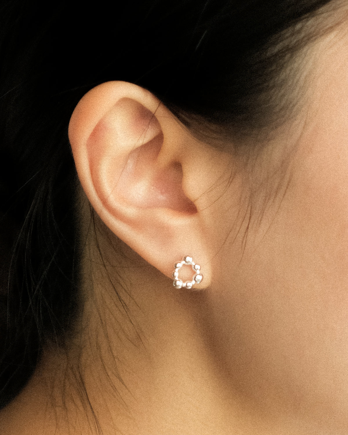 Boito Tiny Irregular Wreath Stud Earrings
