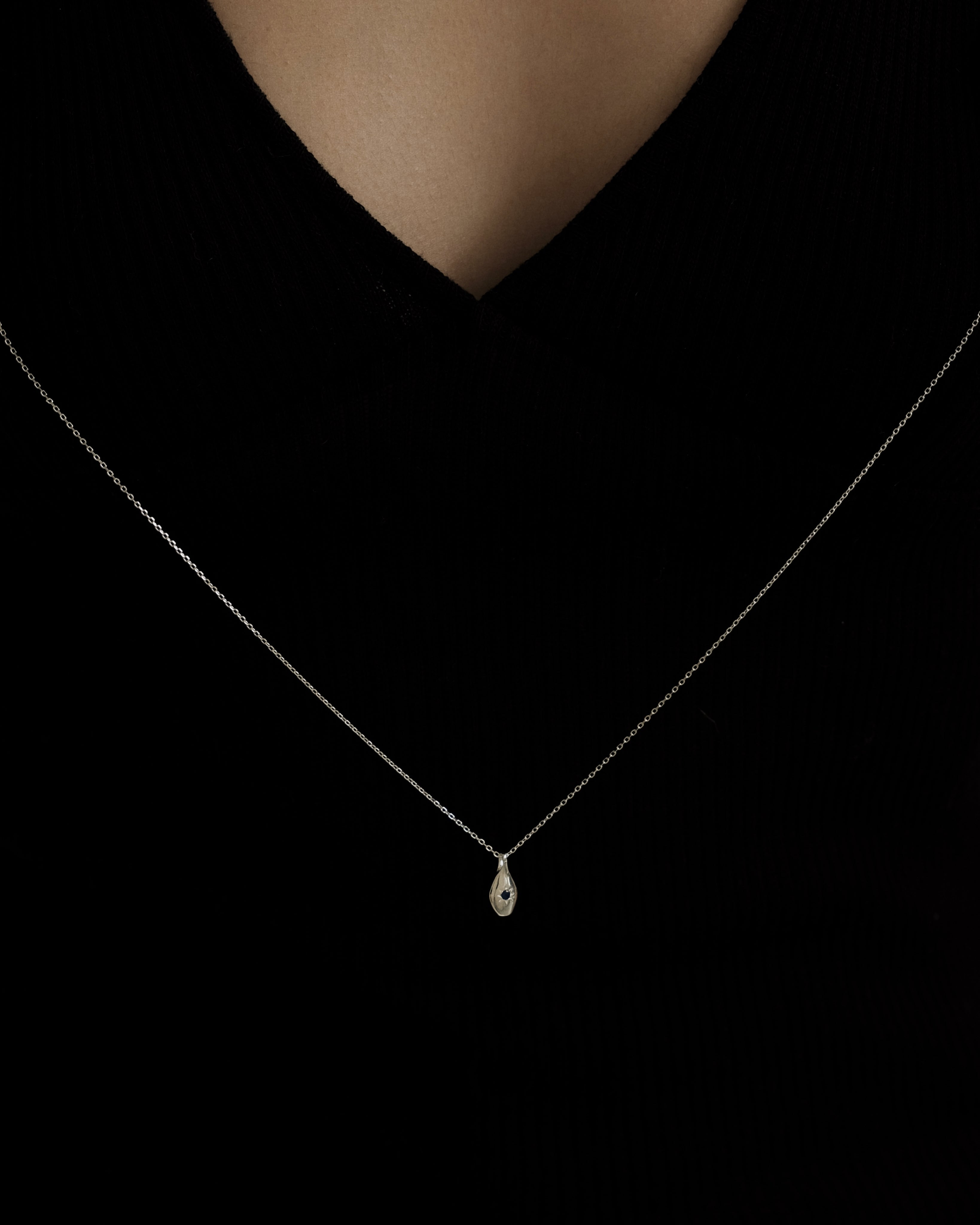 Karla Bohemian Black Diamond Pendant Necklace
