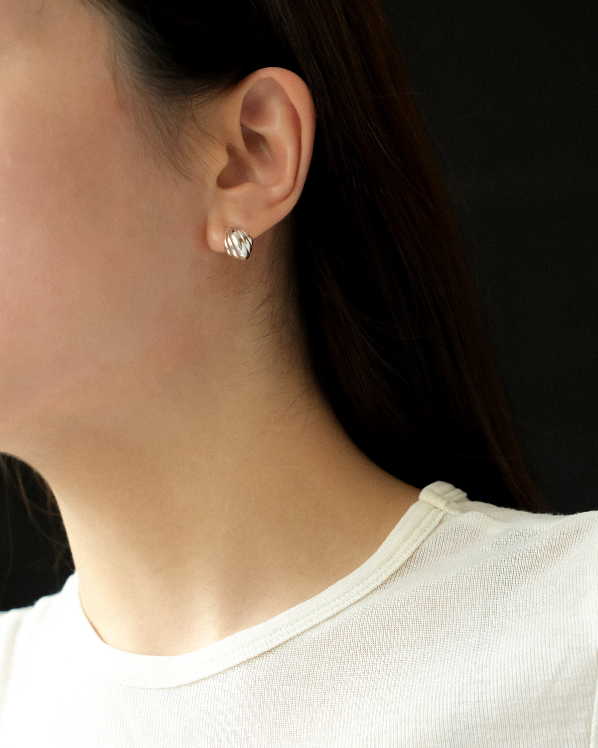 Nota Bottega Dupe Stave Stud Earrings