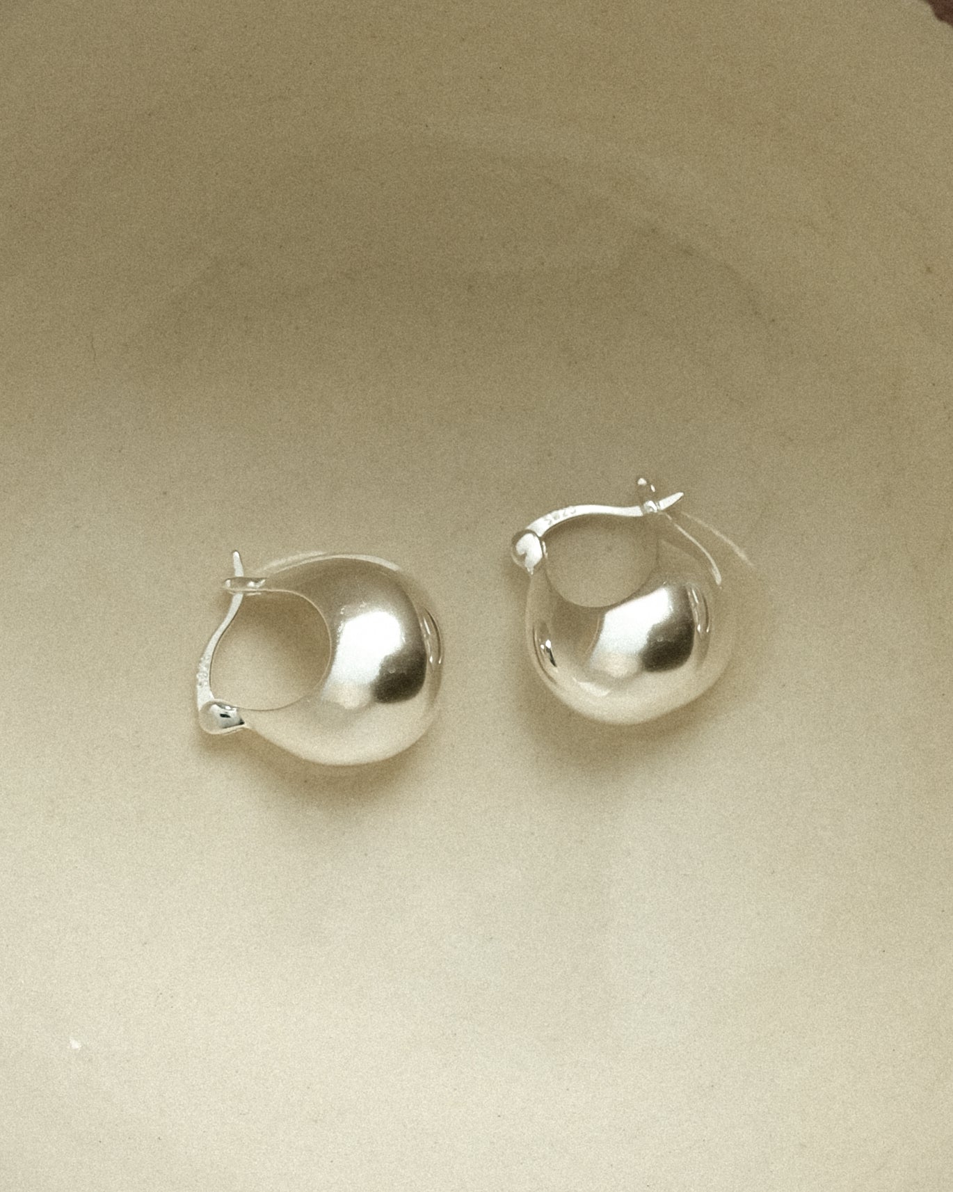 Maia Campanula Ball Hoop Earrings