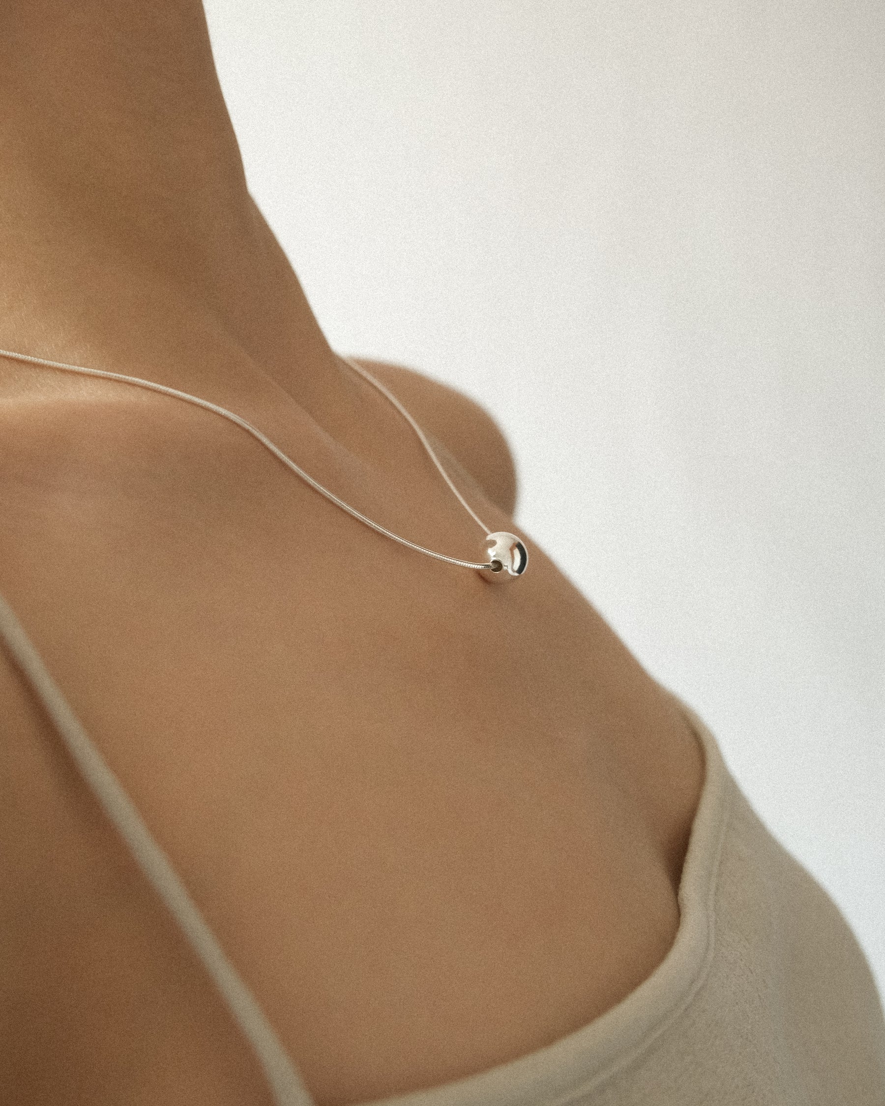 Grande Sphere Snake Chain Necklace