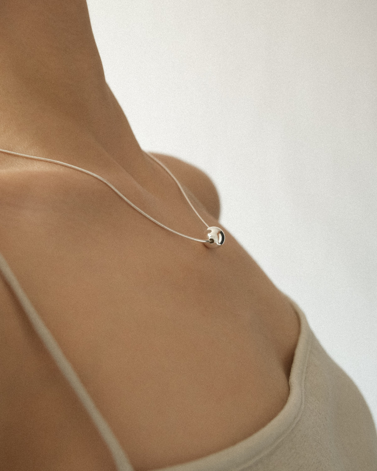 Grande Sphere Snake Chain Necklace