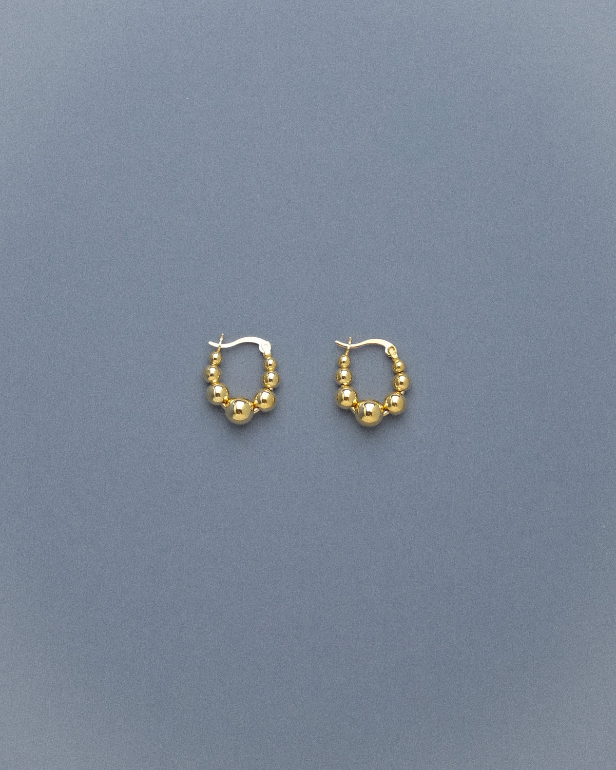Roa Flowing Ball Hoop Earrings