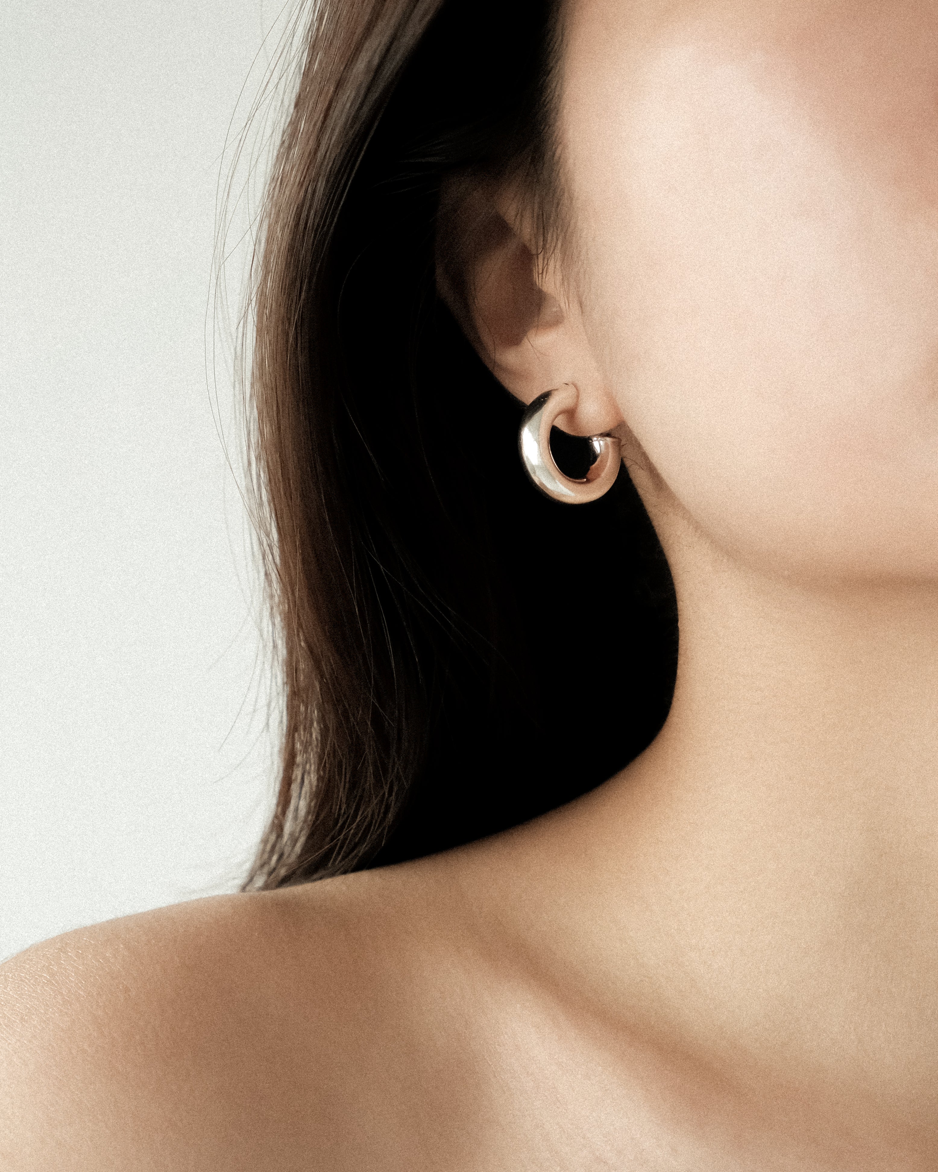 Classic Round Hoop Stud Earrings