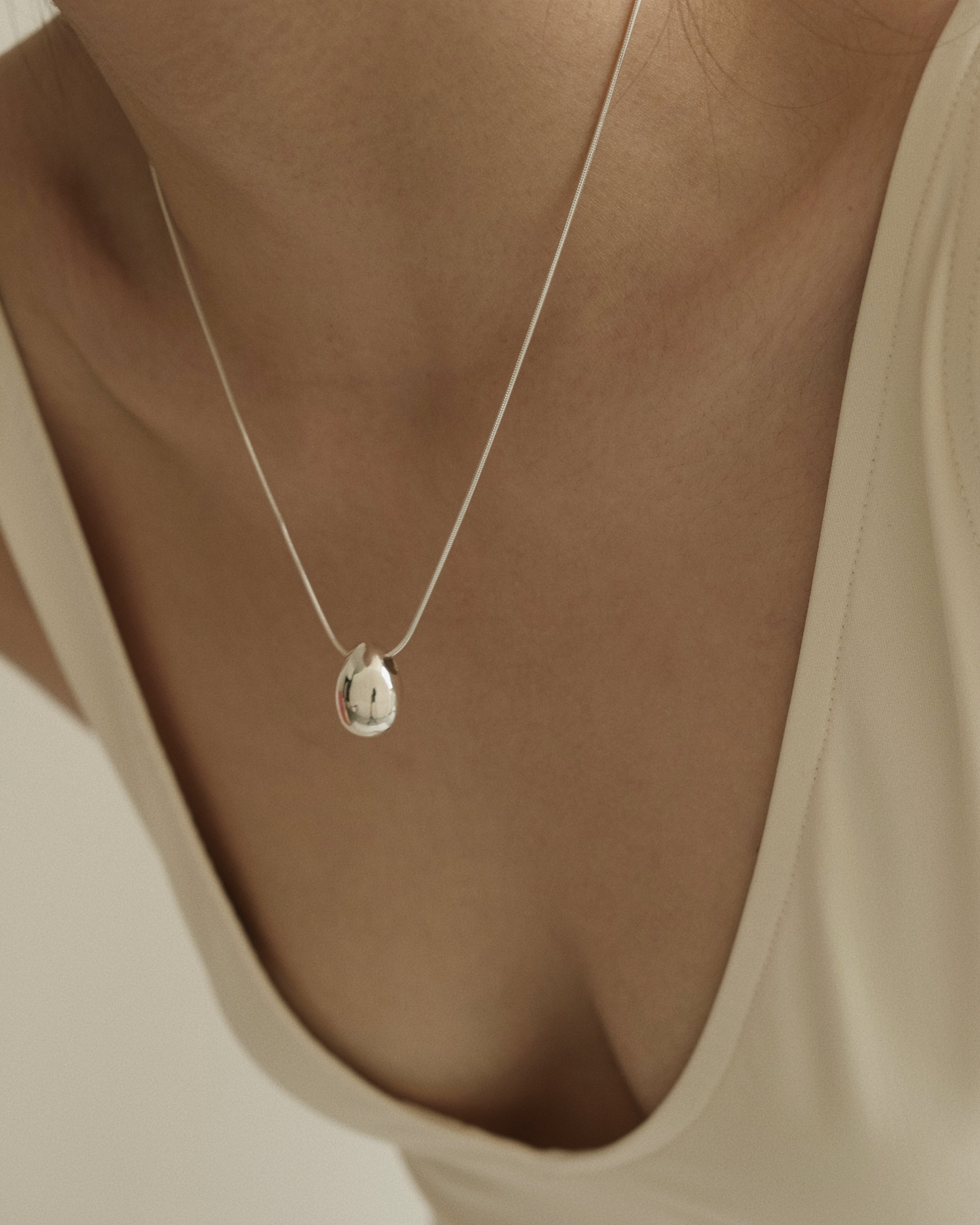 Rae Dome Egg Necklace