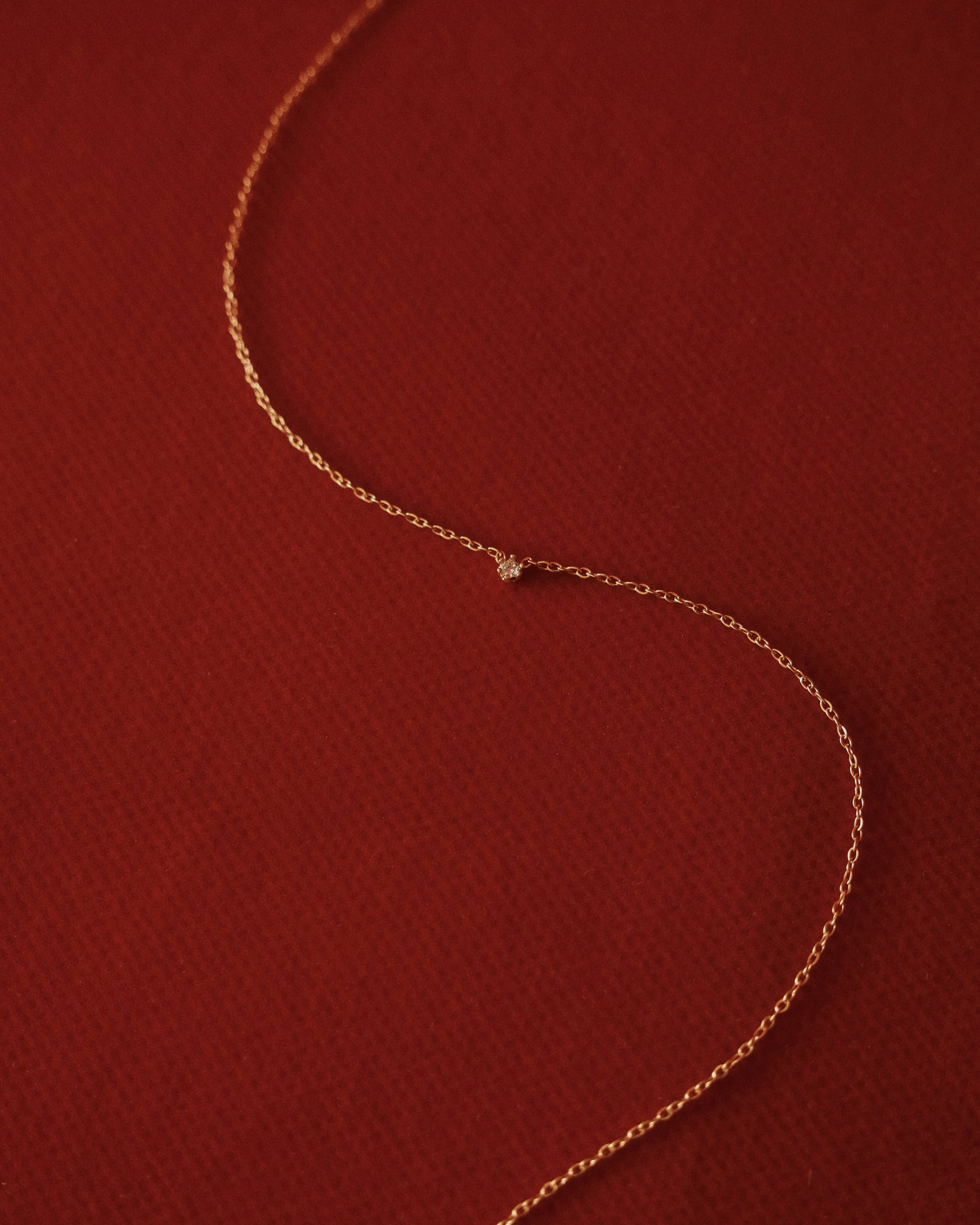 Bel Tiny Diamond Pendant Necklace