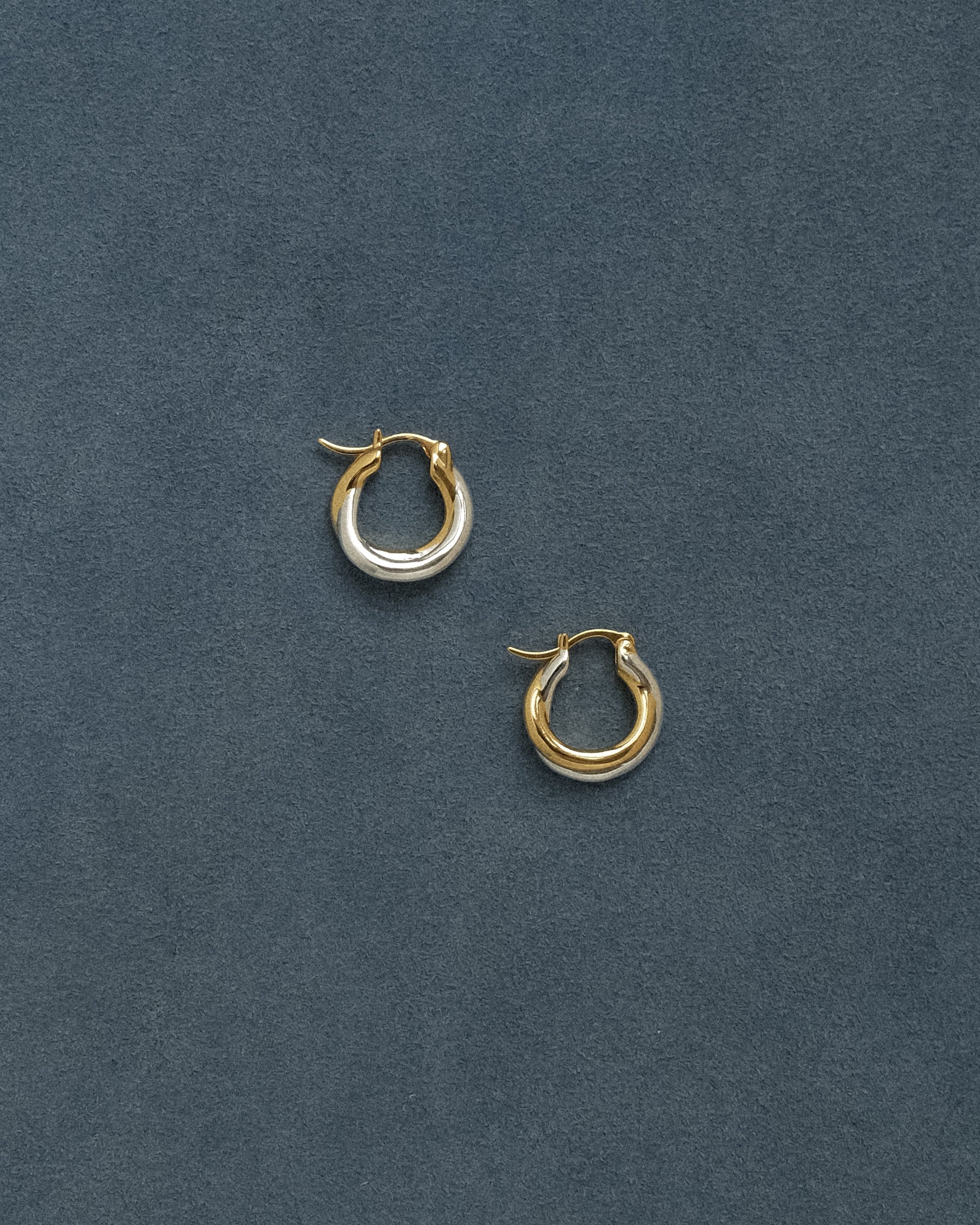 Calira Contrast Mordent Hoop Earrings