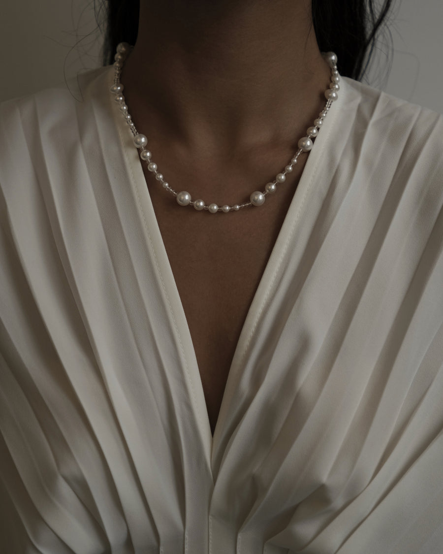 Sorell Crystal Pearl Necklace