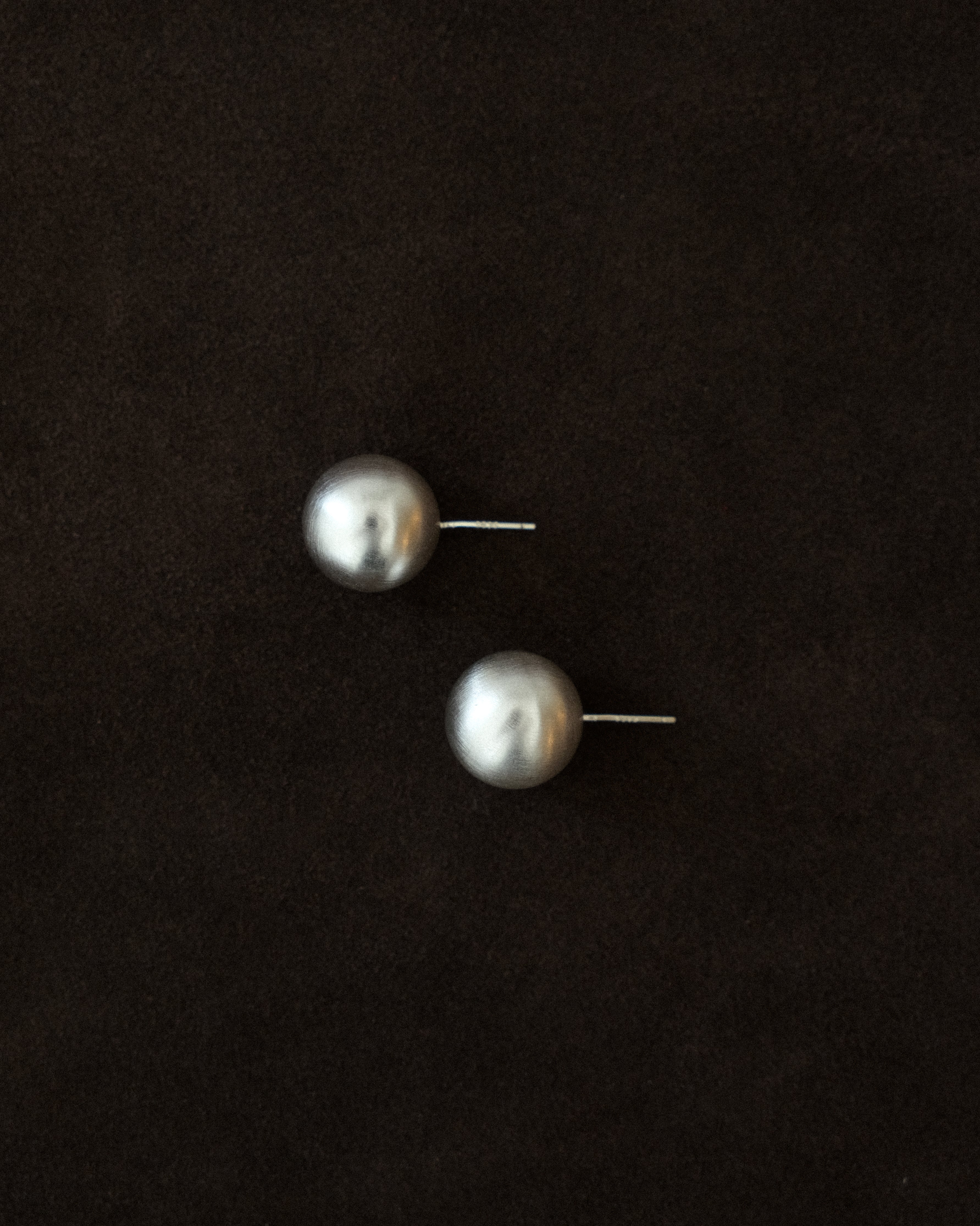 Chiara Satin Pea Stud Earrings