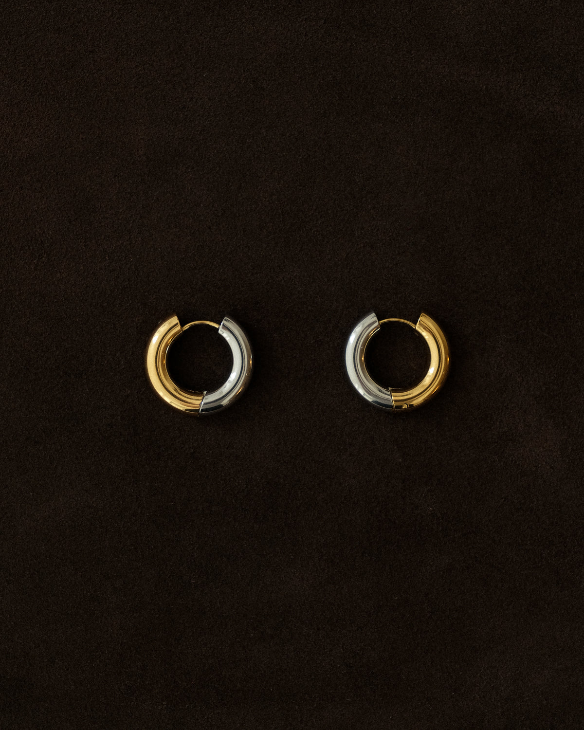 Ombé Contrast Pepper Hoop Earrings