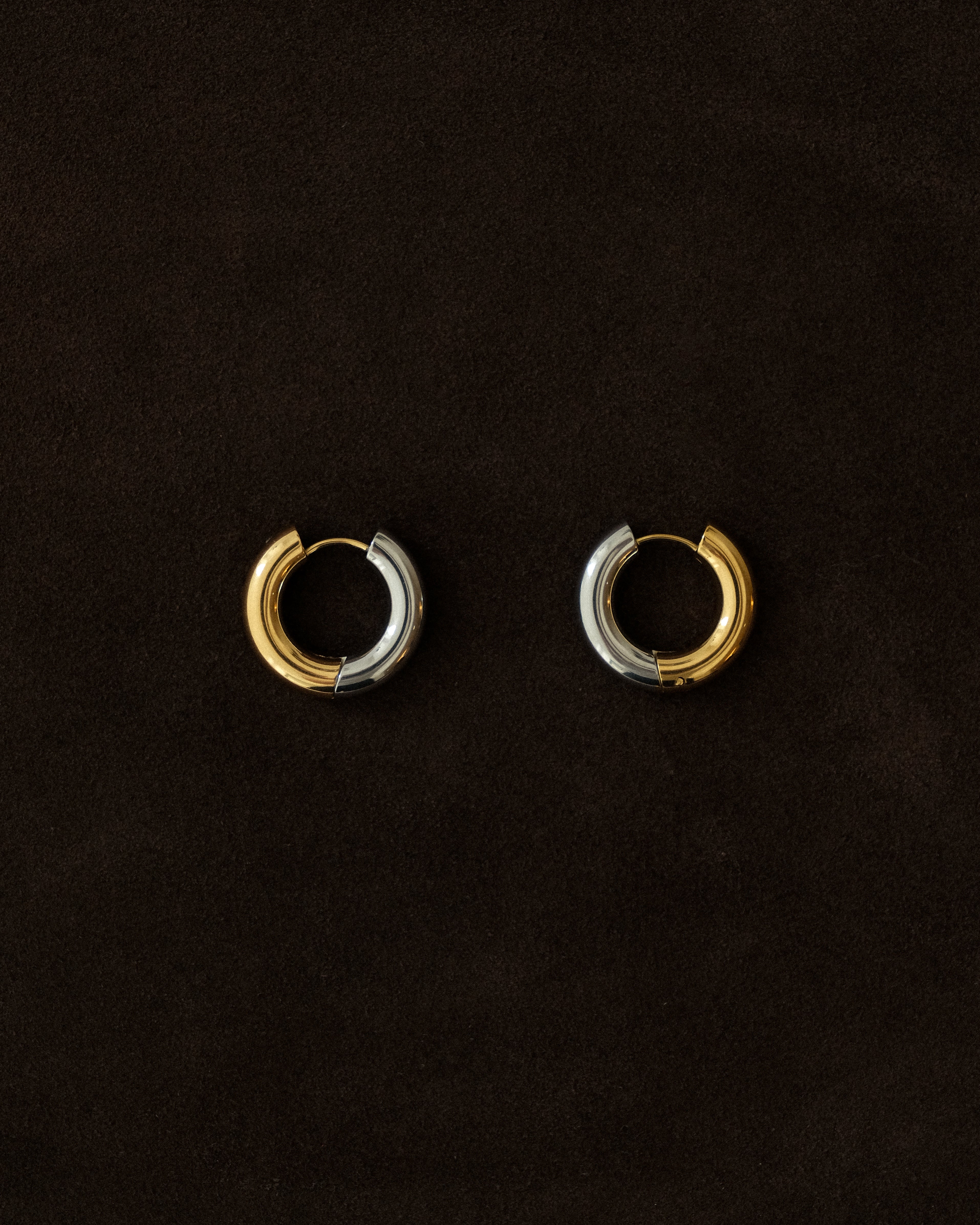 Ombé Contrast Pepper Hoop Earrings