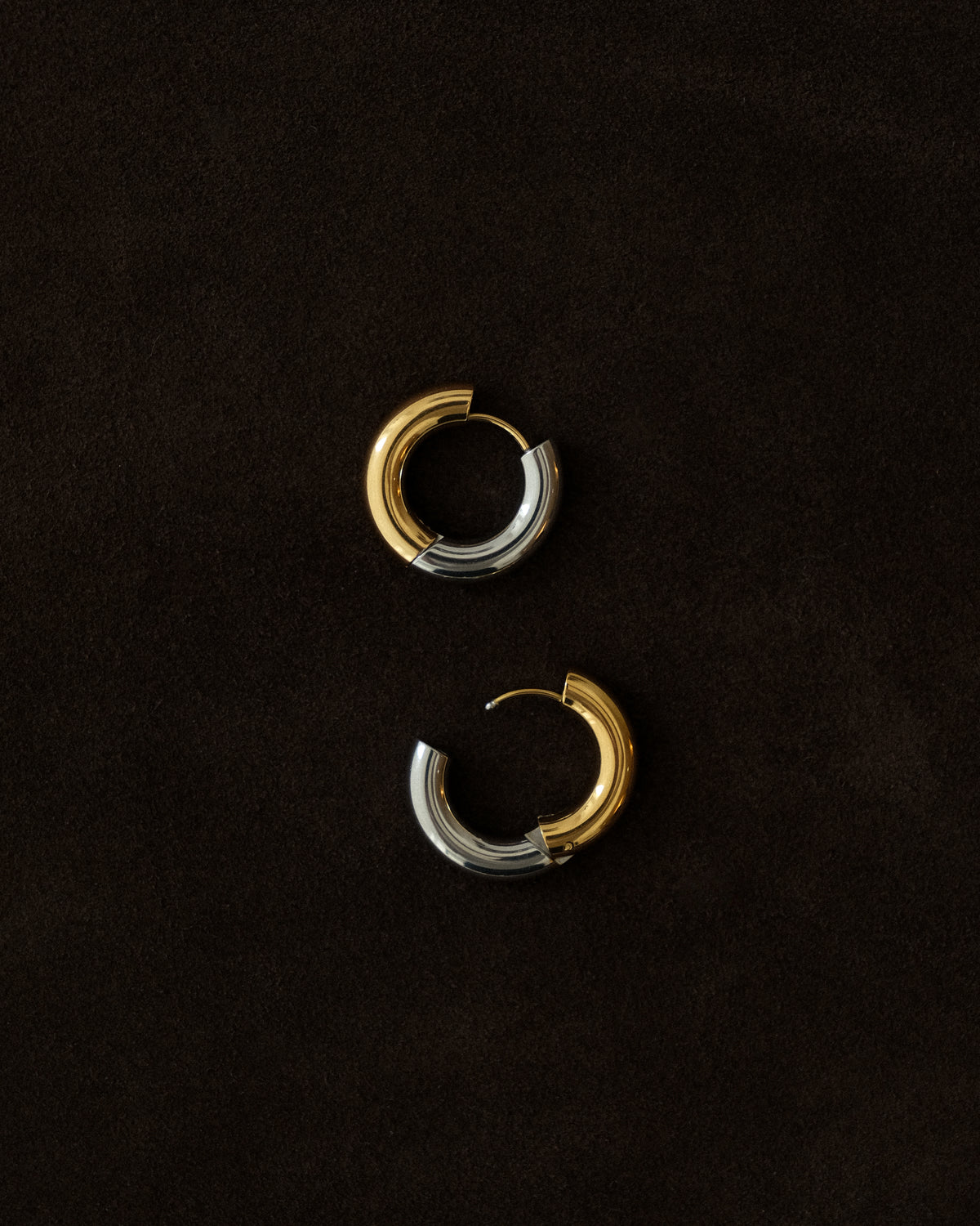 Ombé Contrast Pepper Hoop Earrings