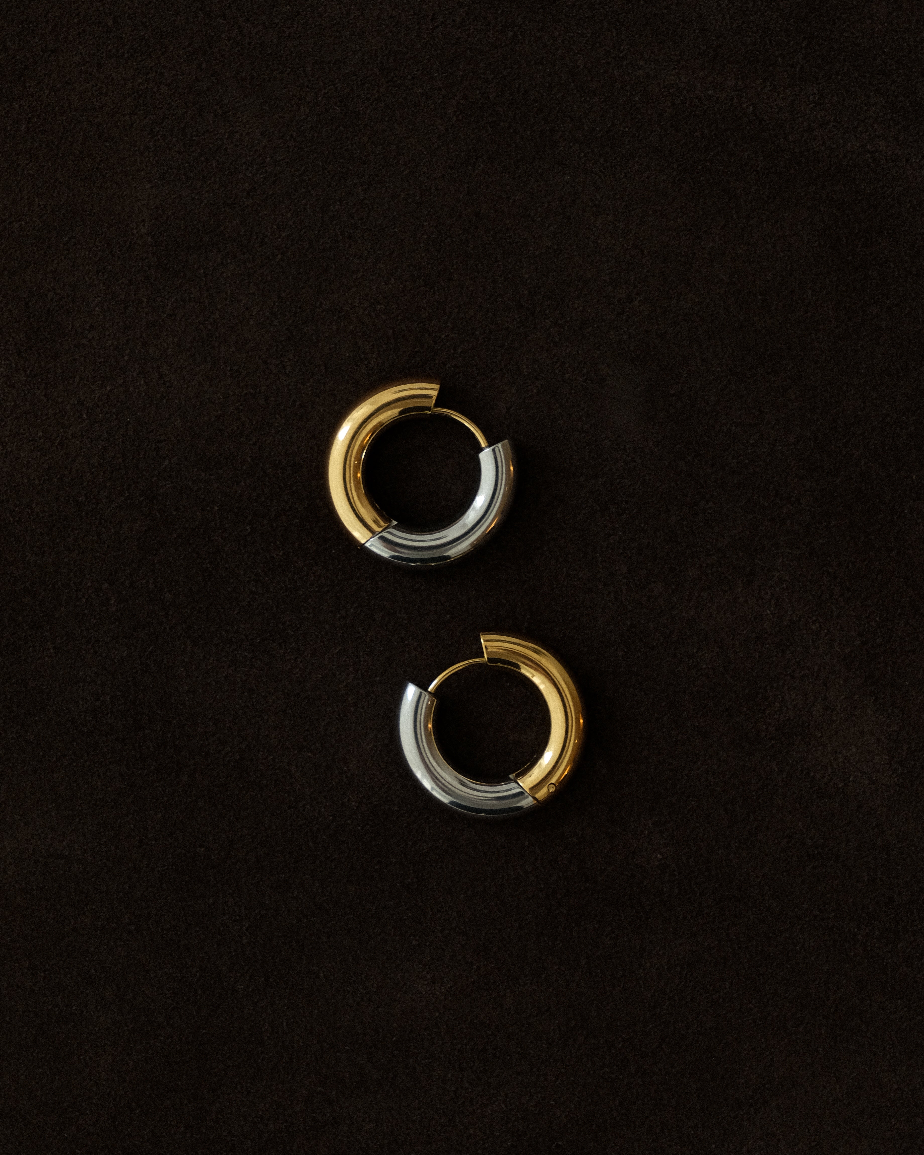 Ombé Contrast Pepper Hoop Earrings