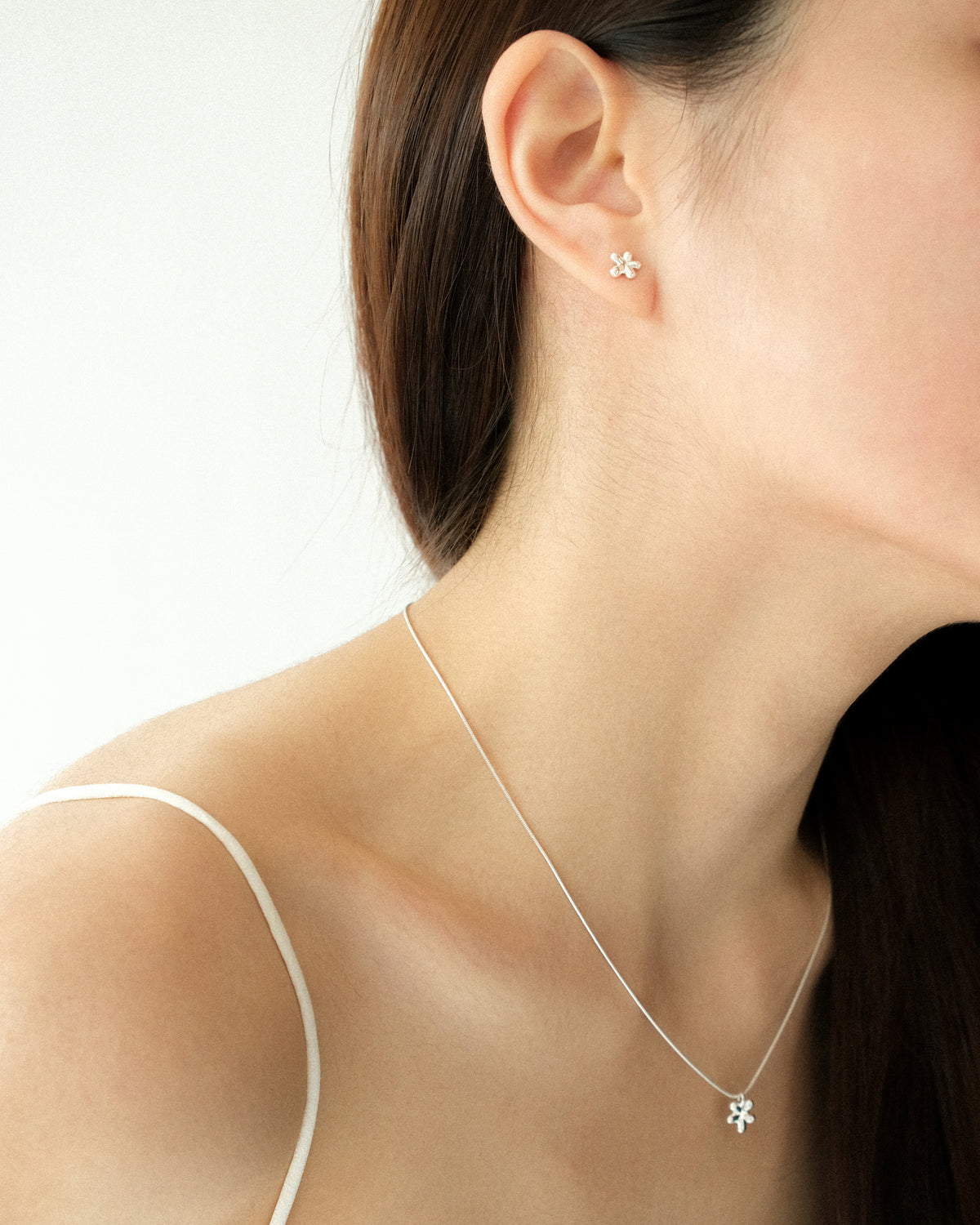 Gioia Non-edible Flower Pendant Necklace