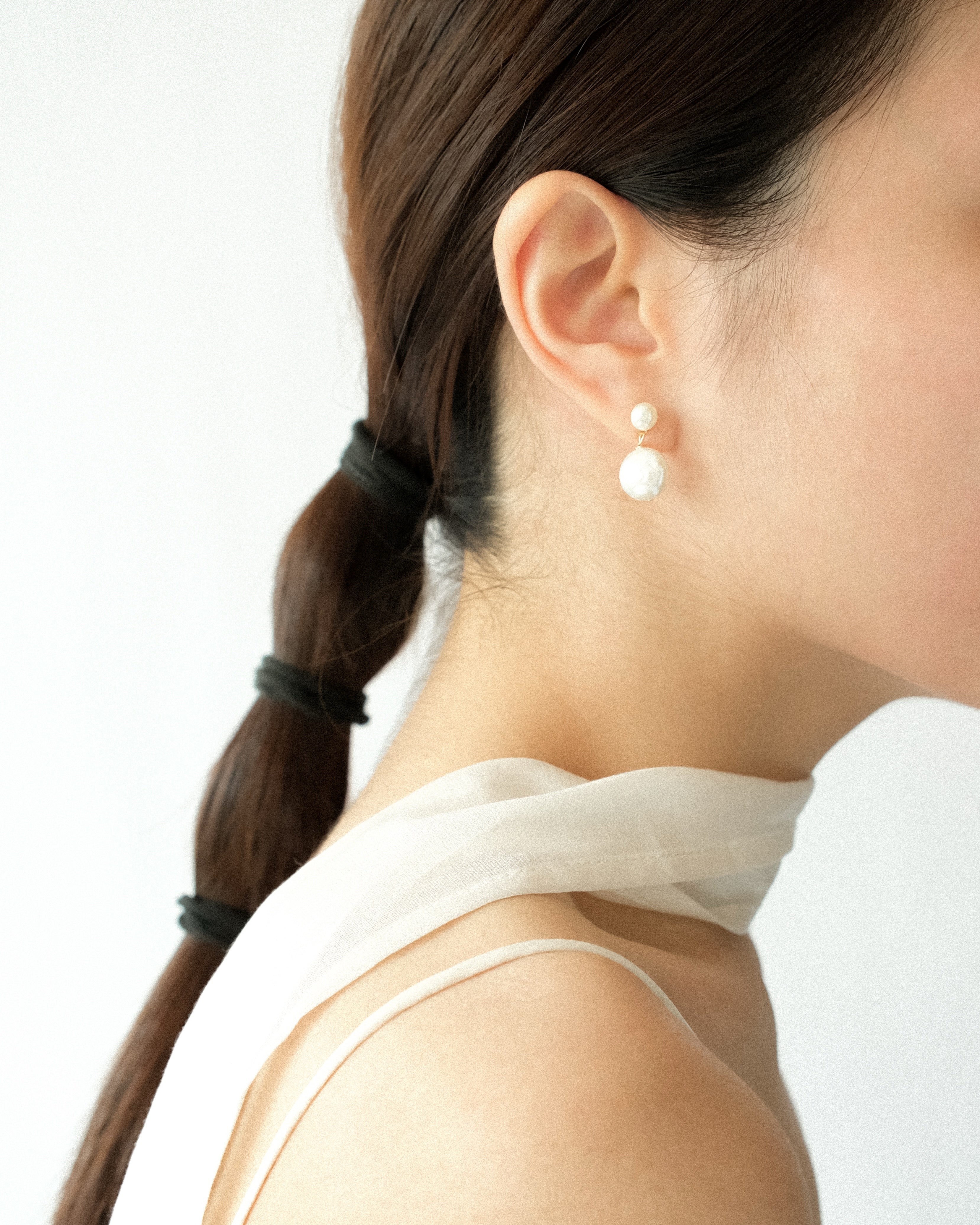 Iora Fresh Water Pearl Dangle Stud Earrings