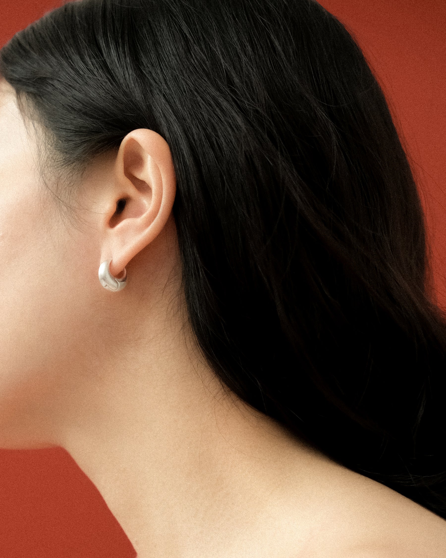 Cale Brushed Mini Hoop Earrings