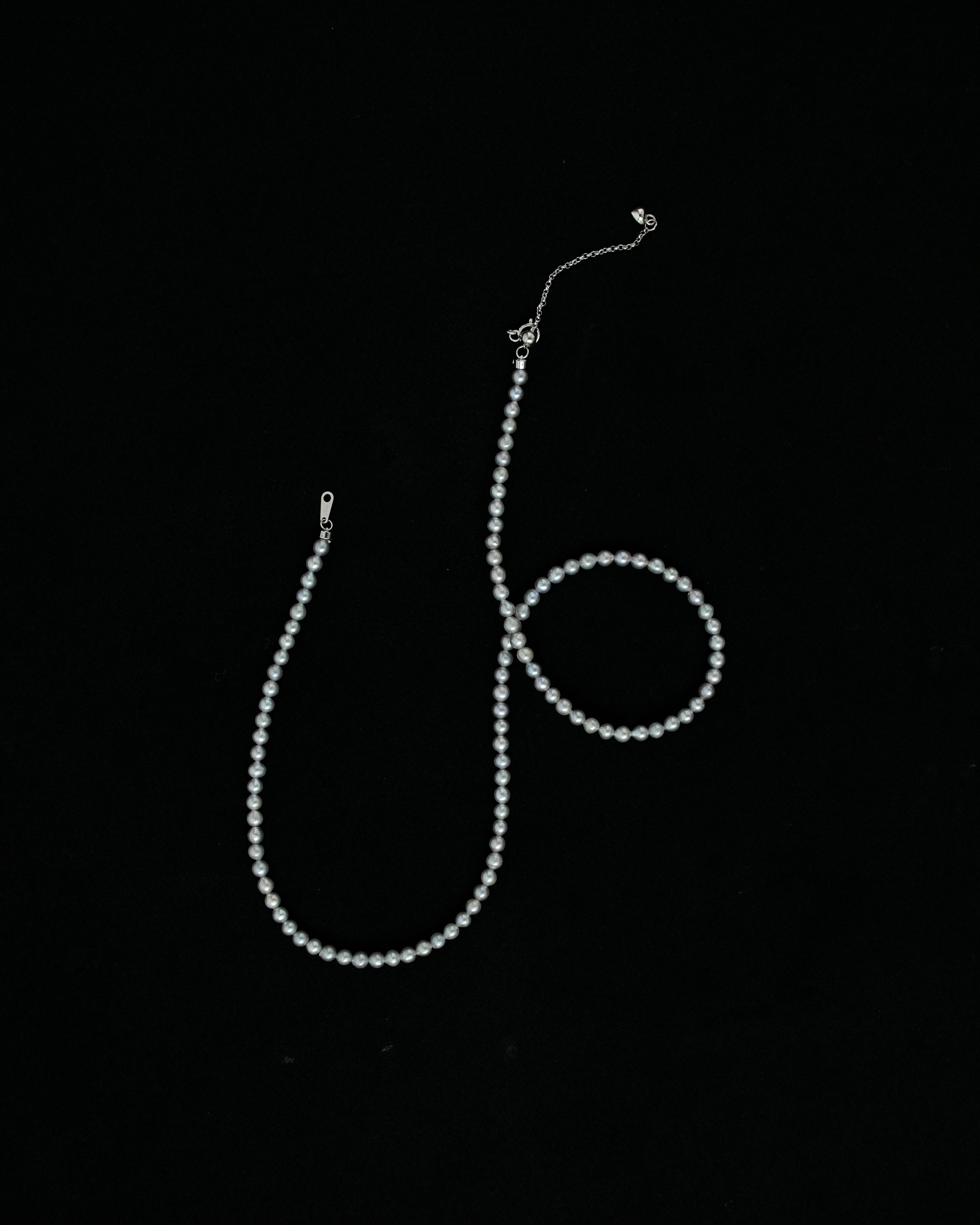 Uleia Cadet Blue Keshi Pearl Necklace