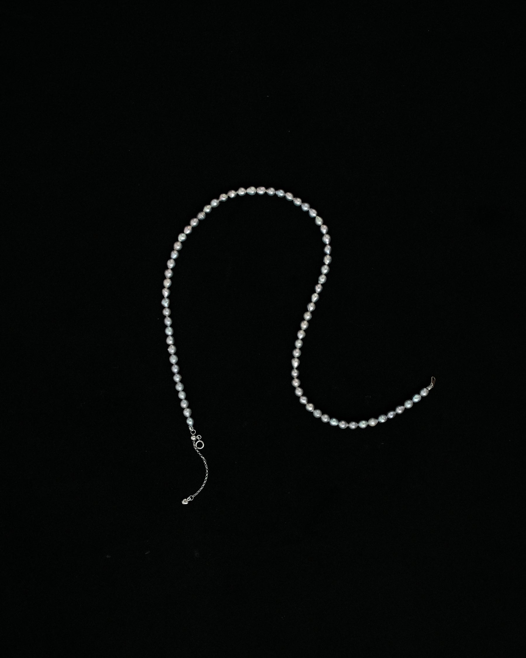 Naios Tiny Cadet Blue Keshi Pearl Necklace