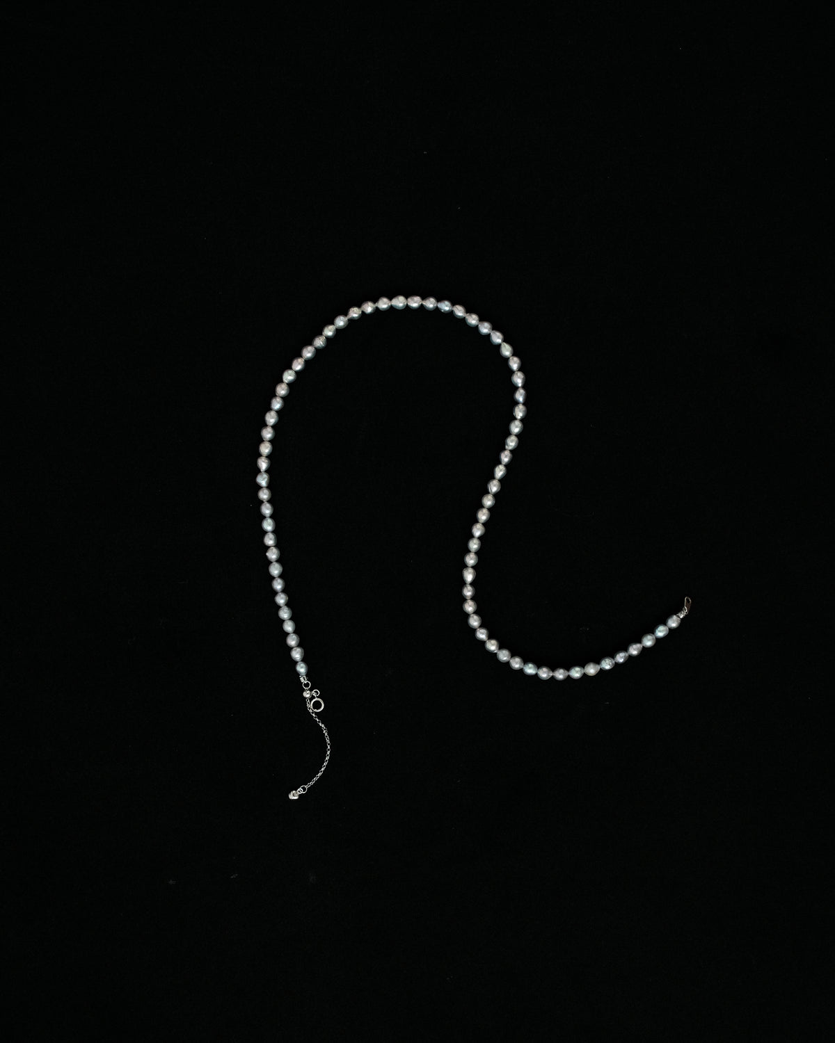 Naios Tiny Cadet Blue Keshi Pearl Necklace