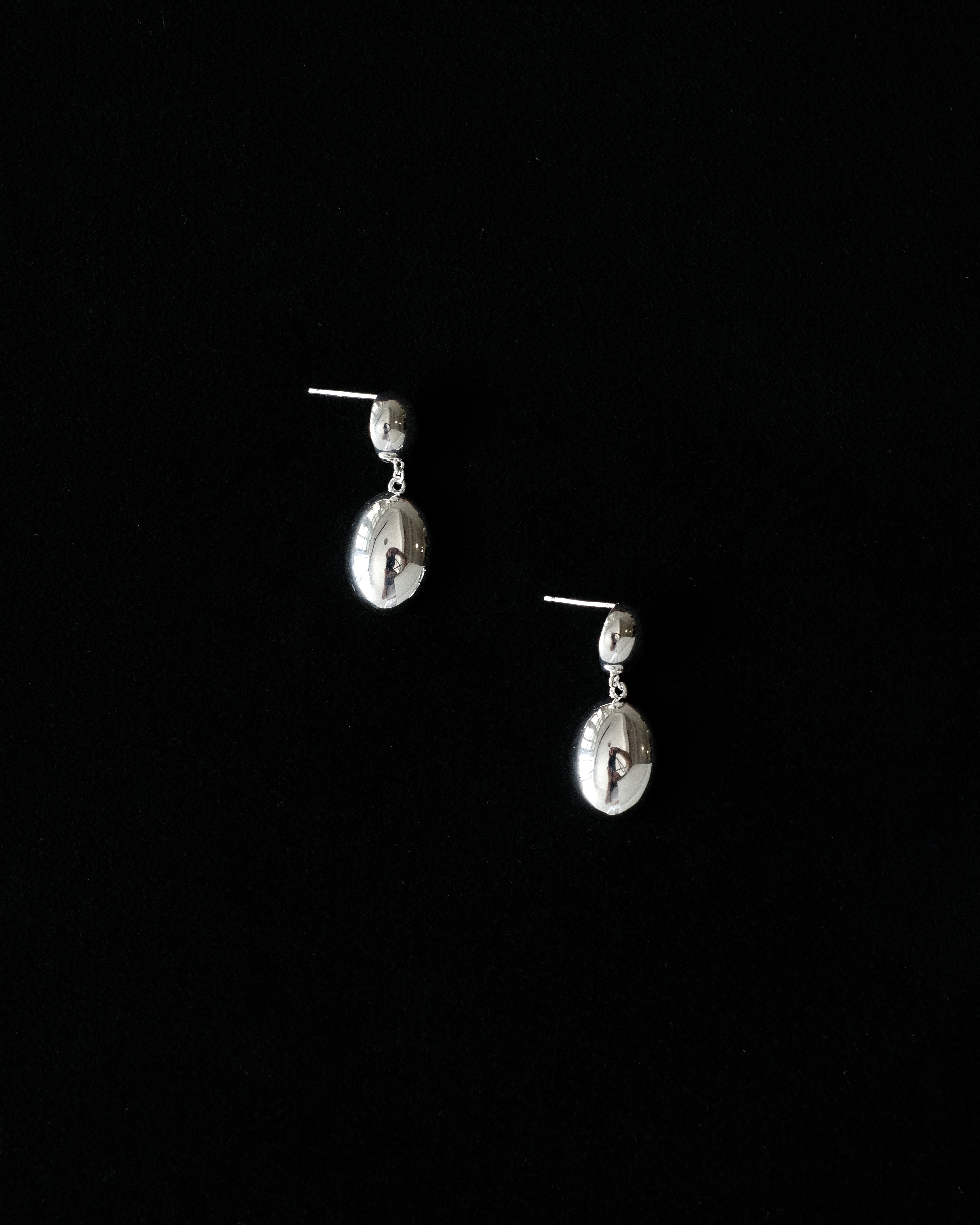 Roldán Dome Egg Dangle Stud Earrings